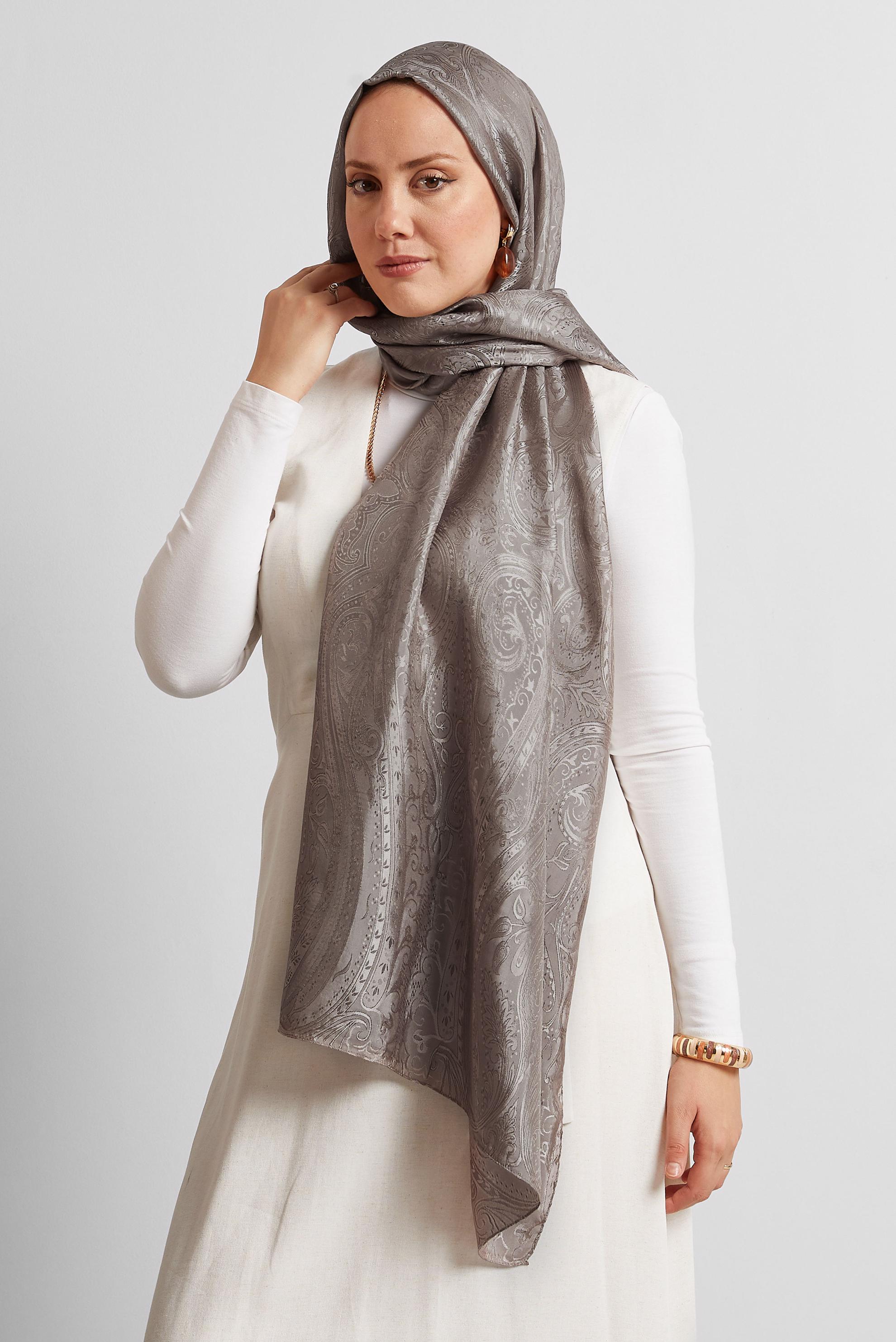 Vêtements hijab VISON CHÂLE JACQUARD ALVINA 8568