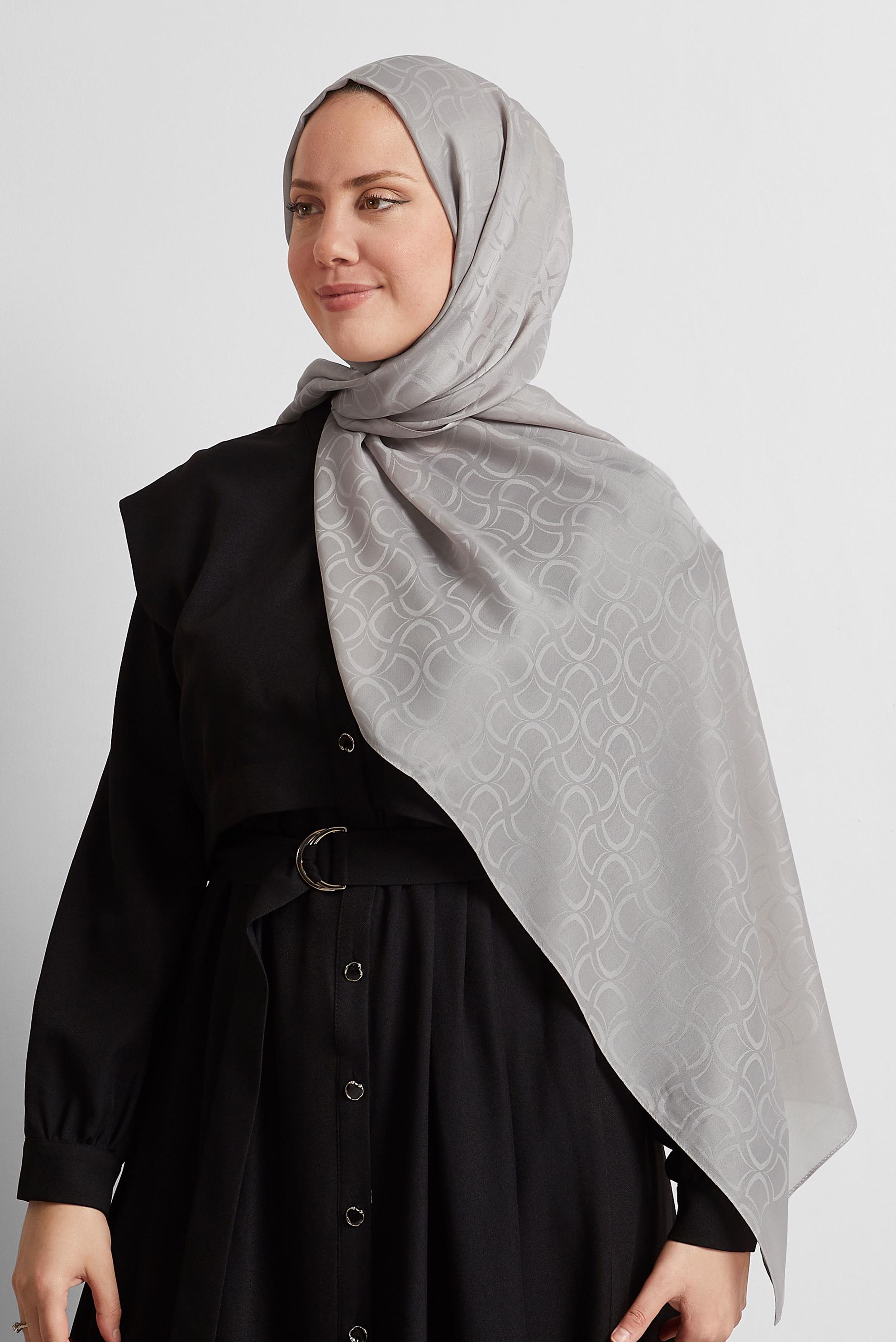 Vêtements hijab POURPRE CHÂLE JACQUARD ALVINA 8572