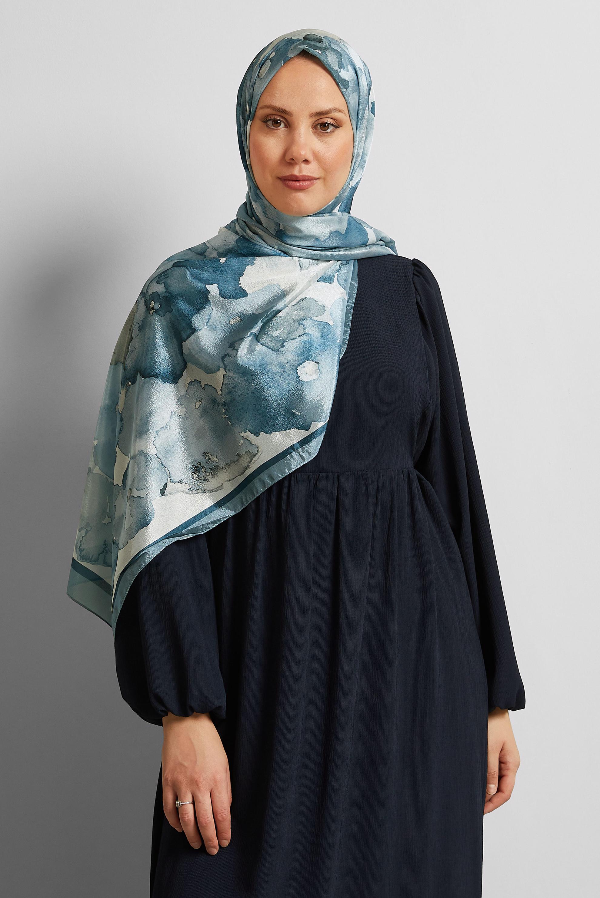 Hijab clothing GREY ALVINA PATTERNED SHAWL 8573