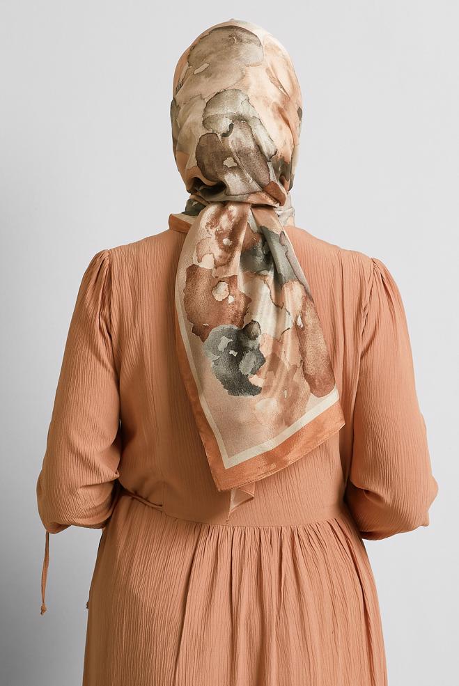 Hijab clothing TABA ALVINA PATTERNED SHAWL 8573 - ALVİNA
