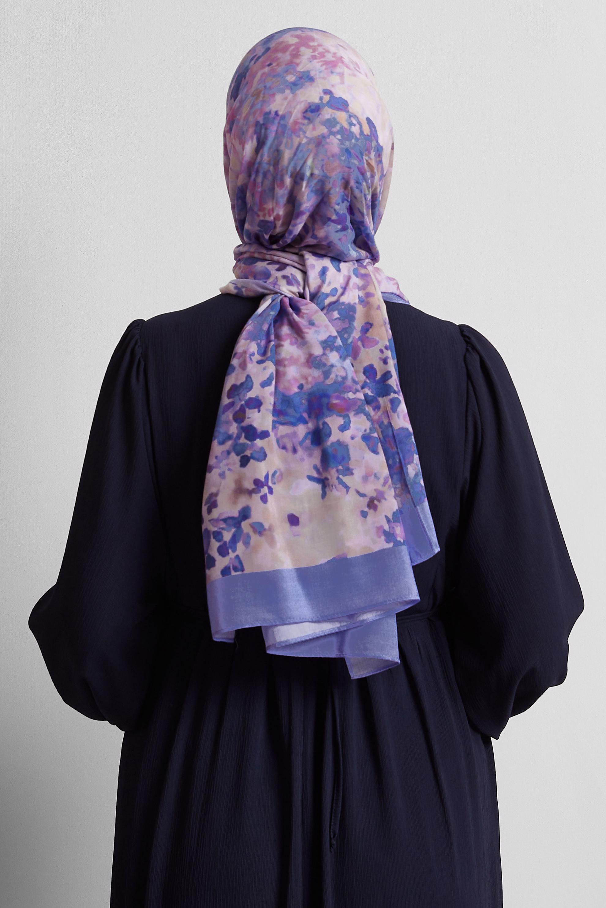 Tesettür giyim MOR ALVİNA VİSKON ŞAL 8579