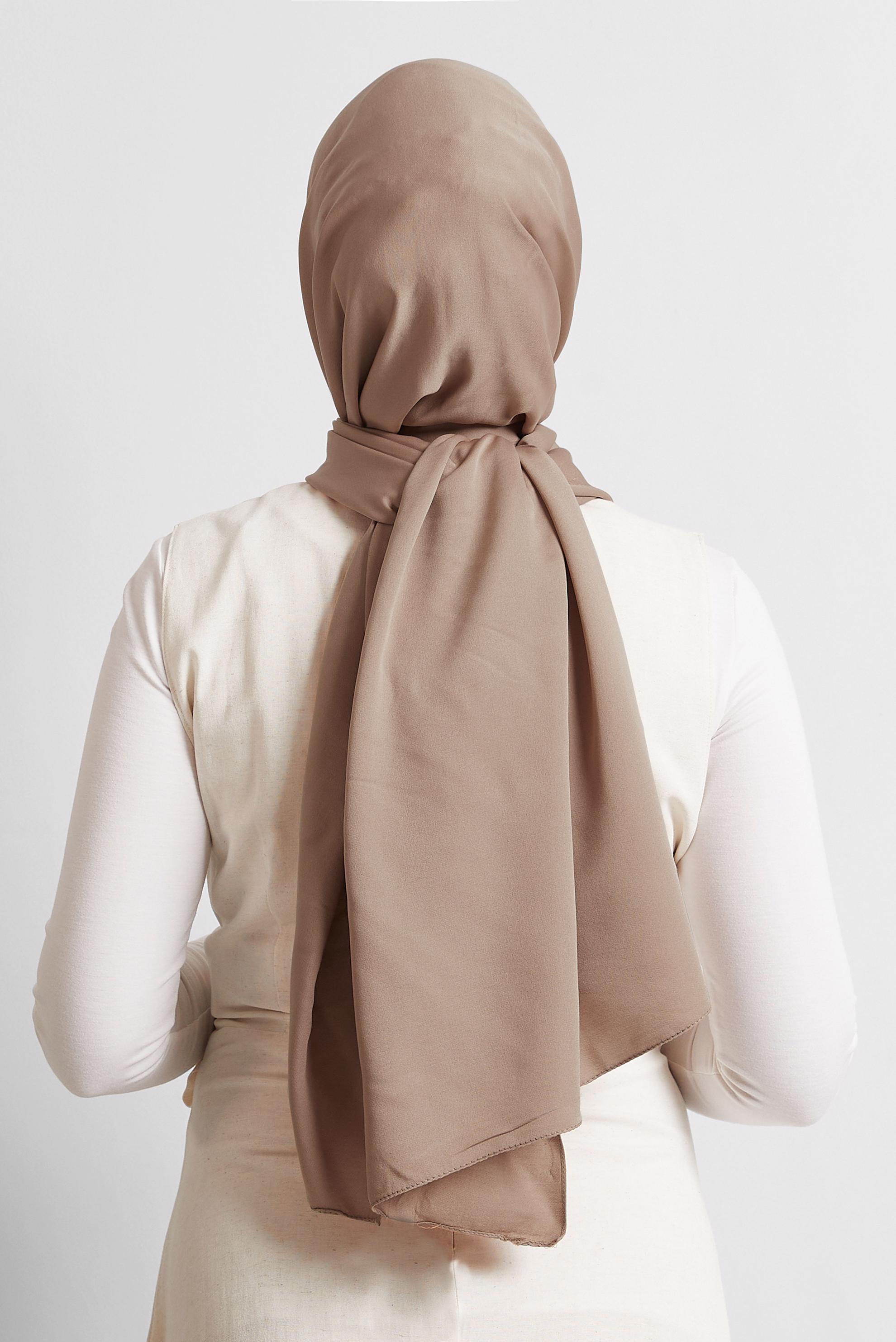 Tesettür giyim KAHVE ALVİNA VİSKON ŞAL 8580