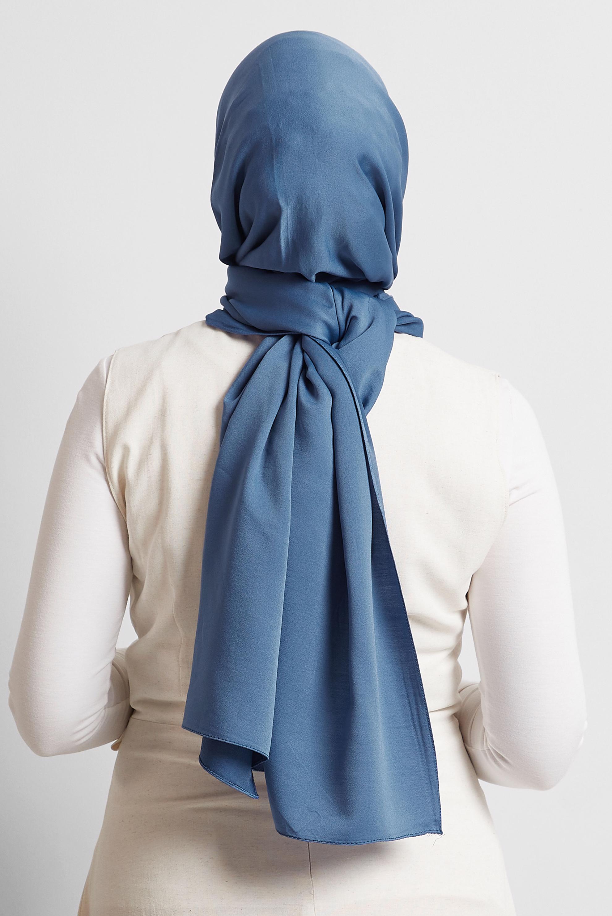 Tesettür giyim LACİVERT ALVİNA VİSKON ŞAL 8580