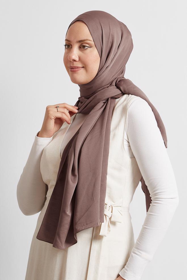 Vêtements hijab ROSE CHÂLE VISCON ALVINA 8580 - ALVİNA