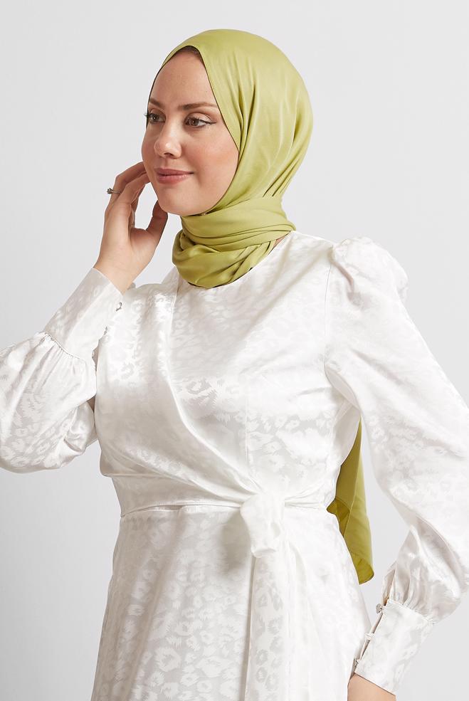 Vêtements hijab VERT CHÂLE VISCON ALVINA 8580 - ALVİNA