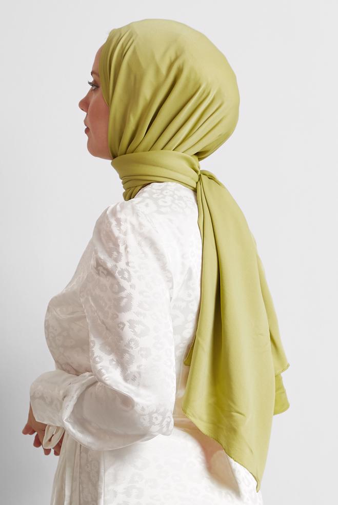 Vêtements hijab VERT CHÂLE VISCON ALVINA 8580 - ALVİNA