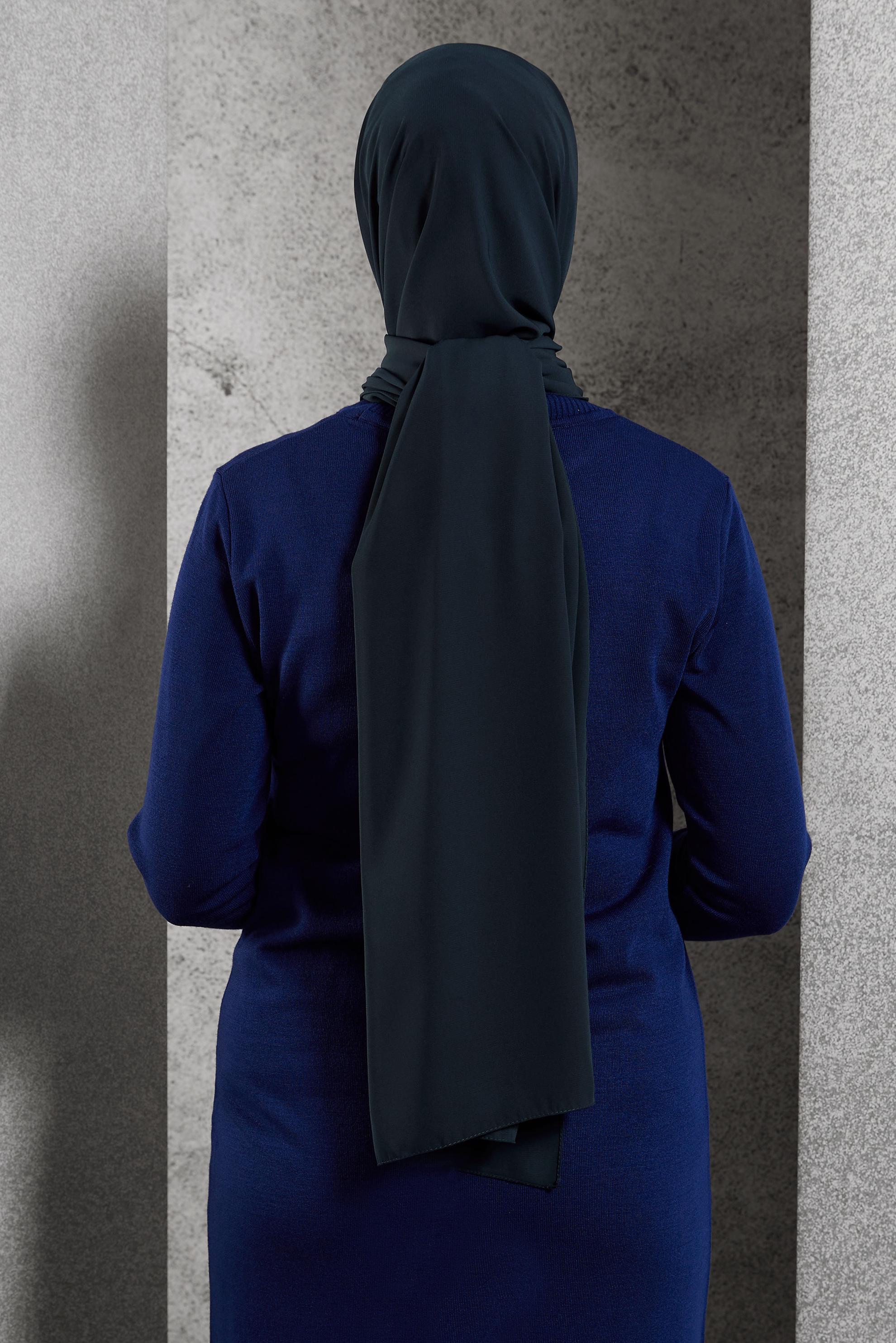 Tesettür giyim LACİVERT ALVİNA ŞAL 8600