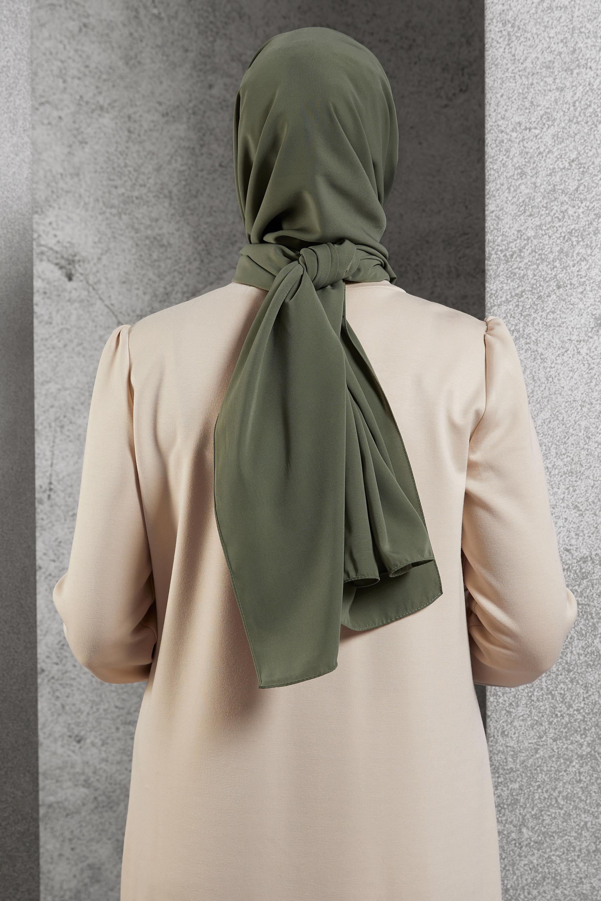 Tesettür giyim YEŞİL ALVİNA ŞAL 8600