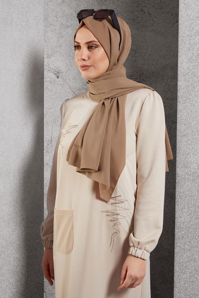 Vêtements hijab  CHÂLE ALVINA 8600 - ALVİNA