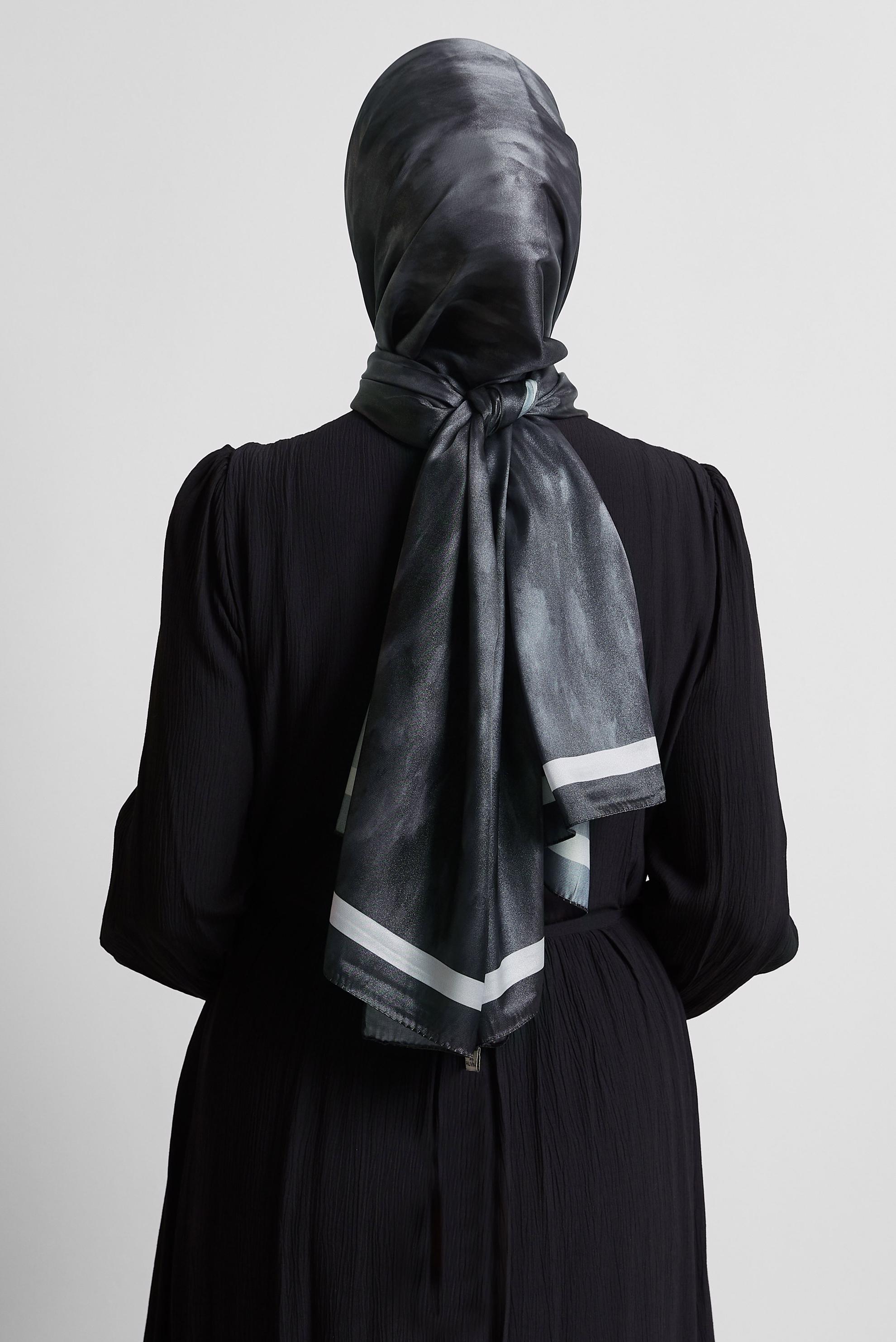 Tesettür giyim GRİ ALVİNA ŞAL 8566