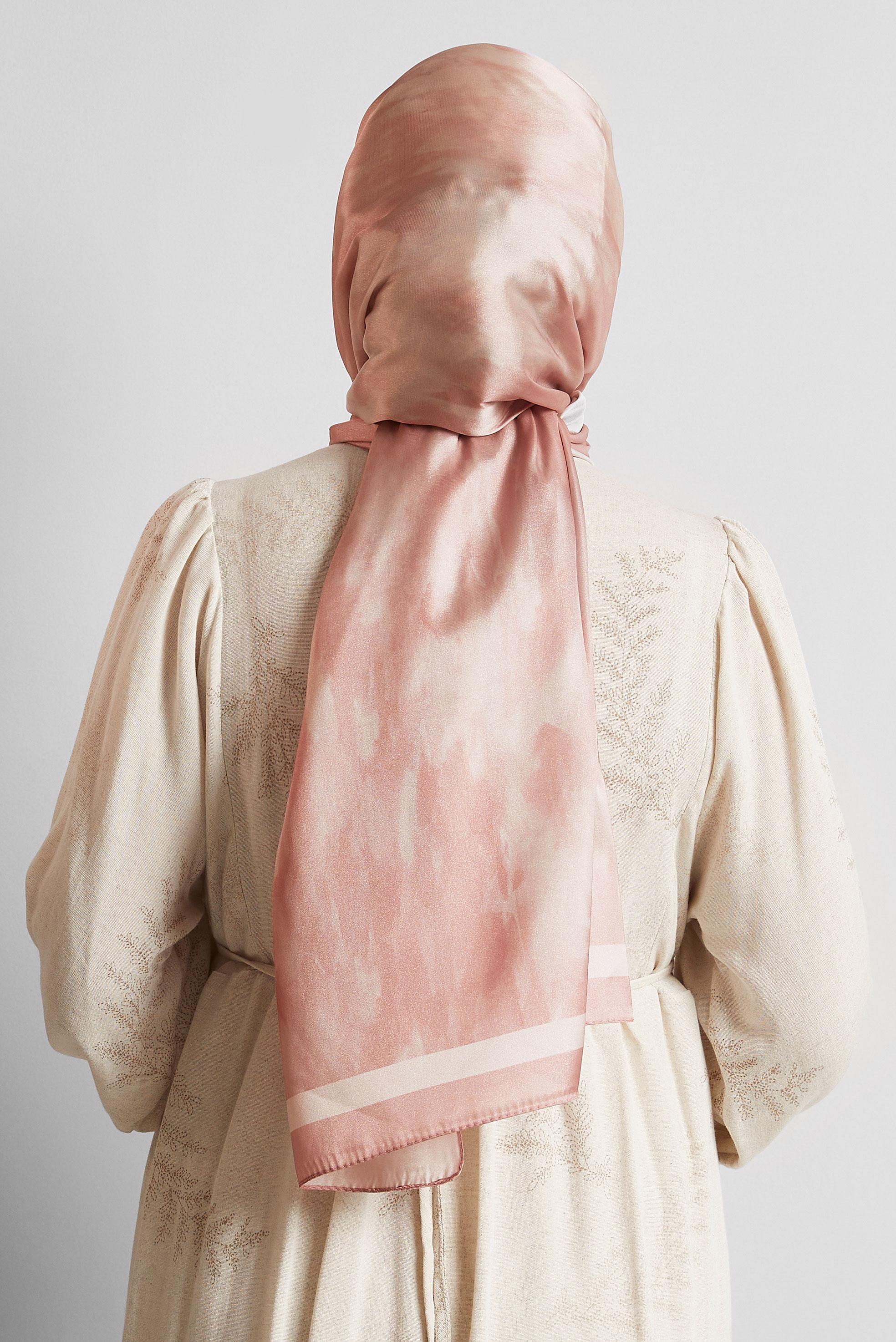 Tesettür giyim PUDRA ALVİNA ŞAL 8566