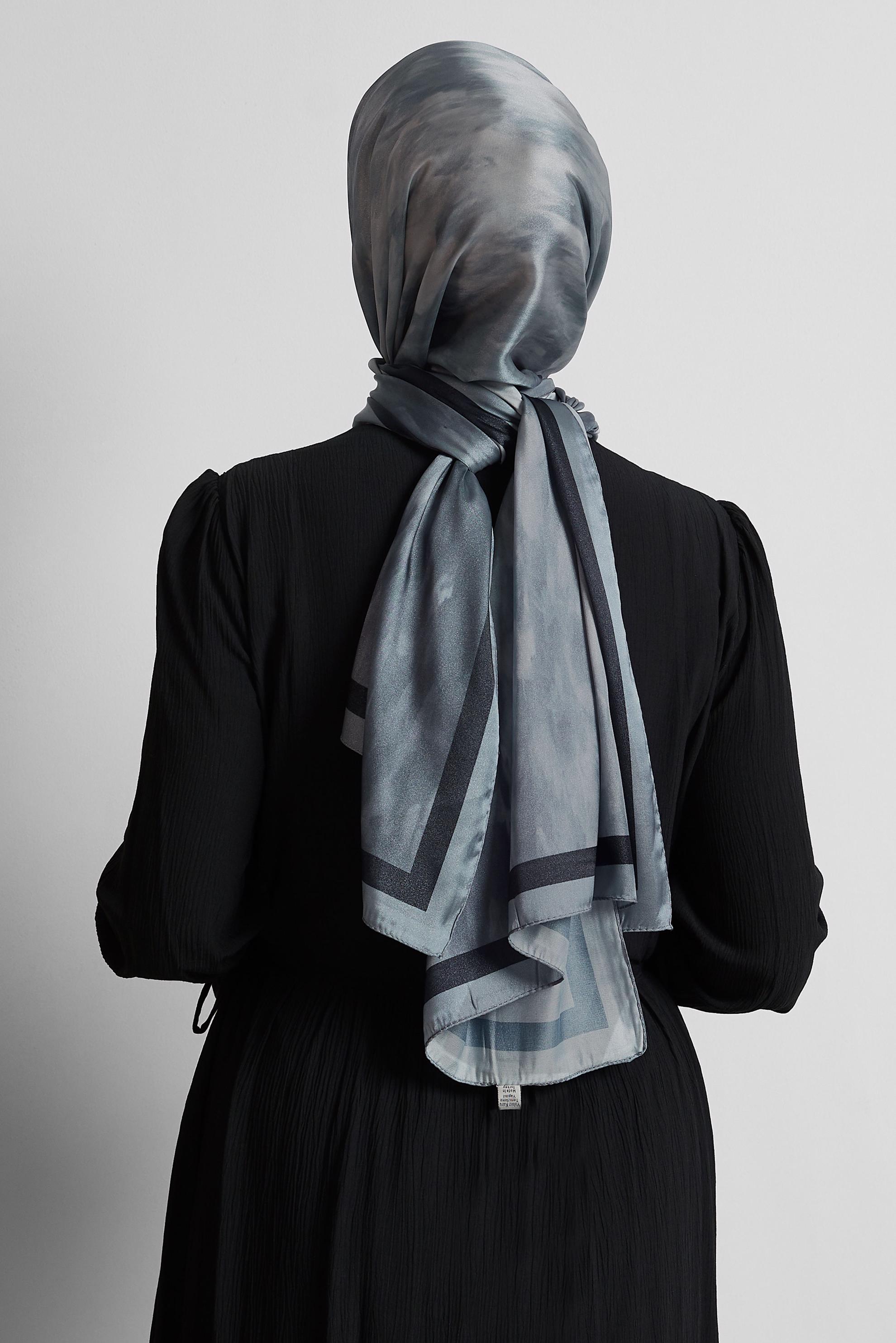 Tesettür giyim GRİ ALVİNA ŞAL 8566
