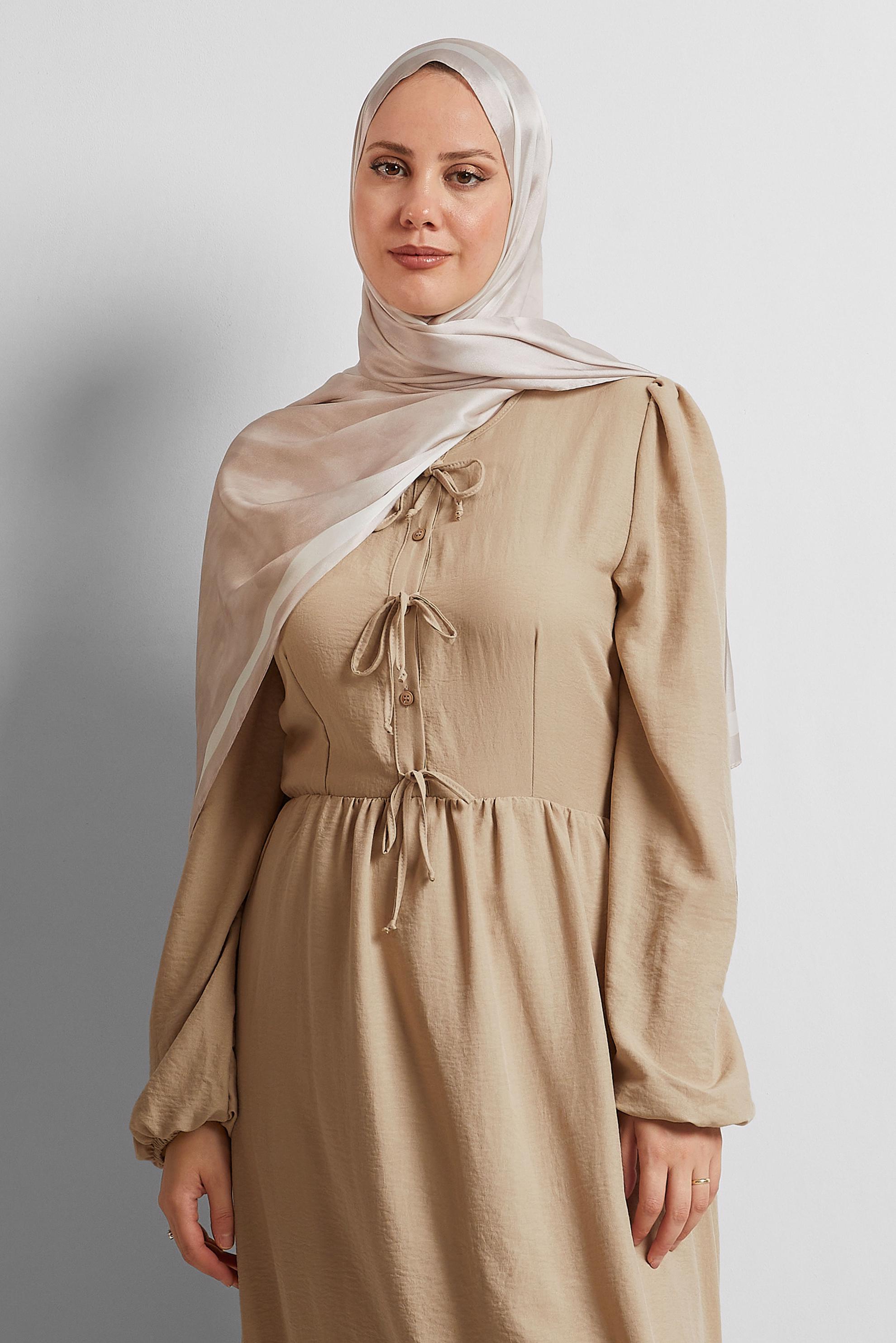 Tesettür giyim PUDRA ALVİNA ŞAL 8566