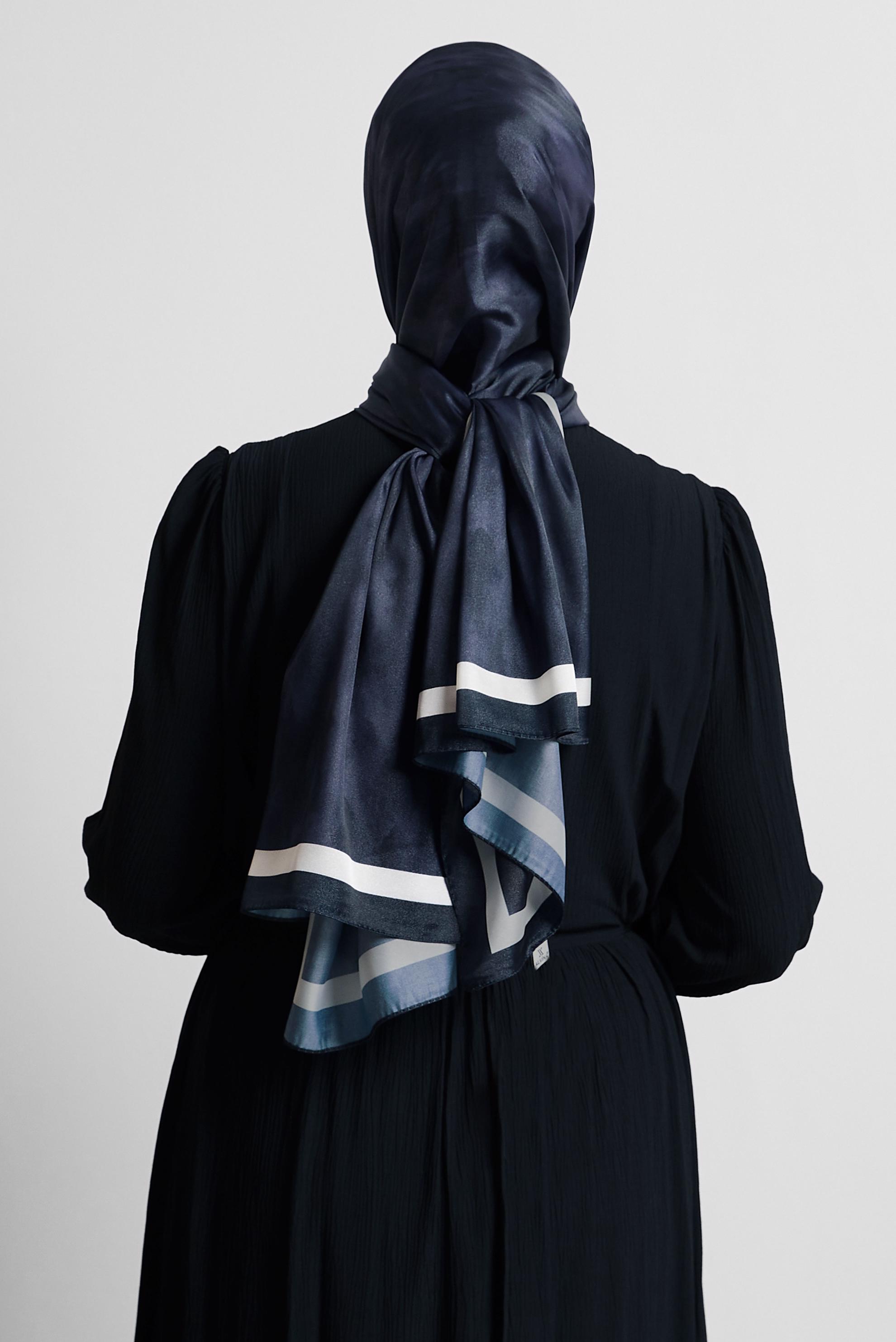 Tesettür giyim LACİVERT ALVİNA ŞAL 8566