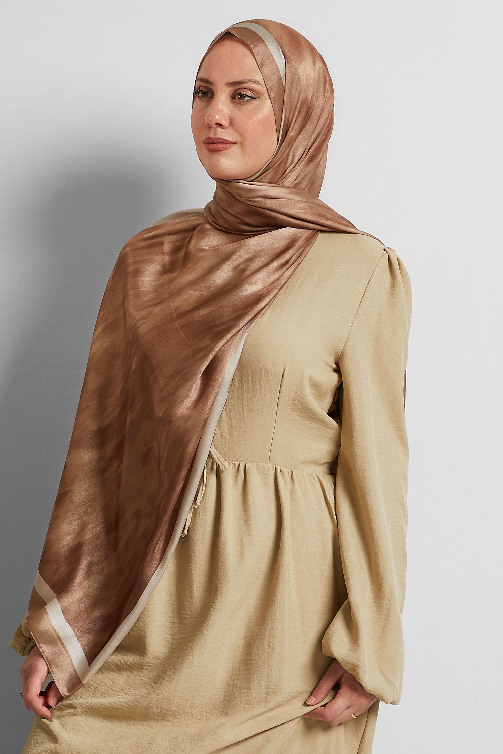 Tesettür giyim PEMBE ALVİNA ŞAL 8566