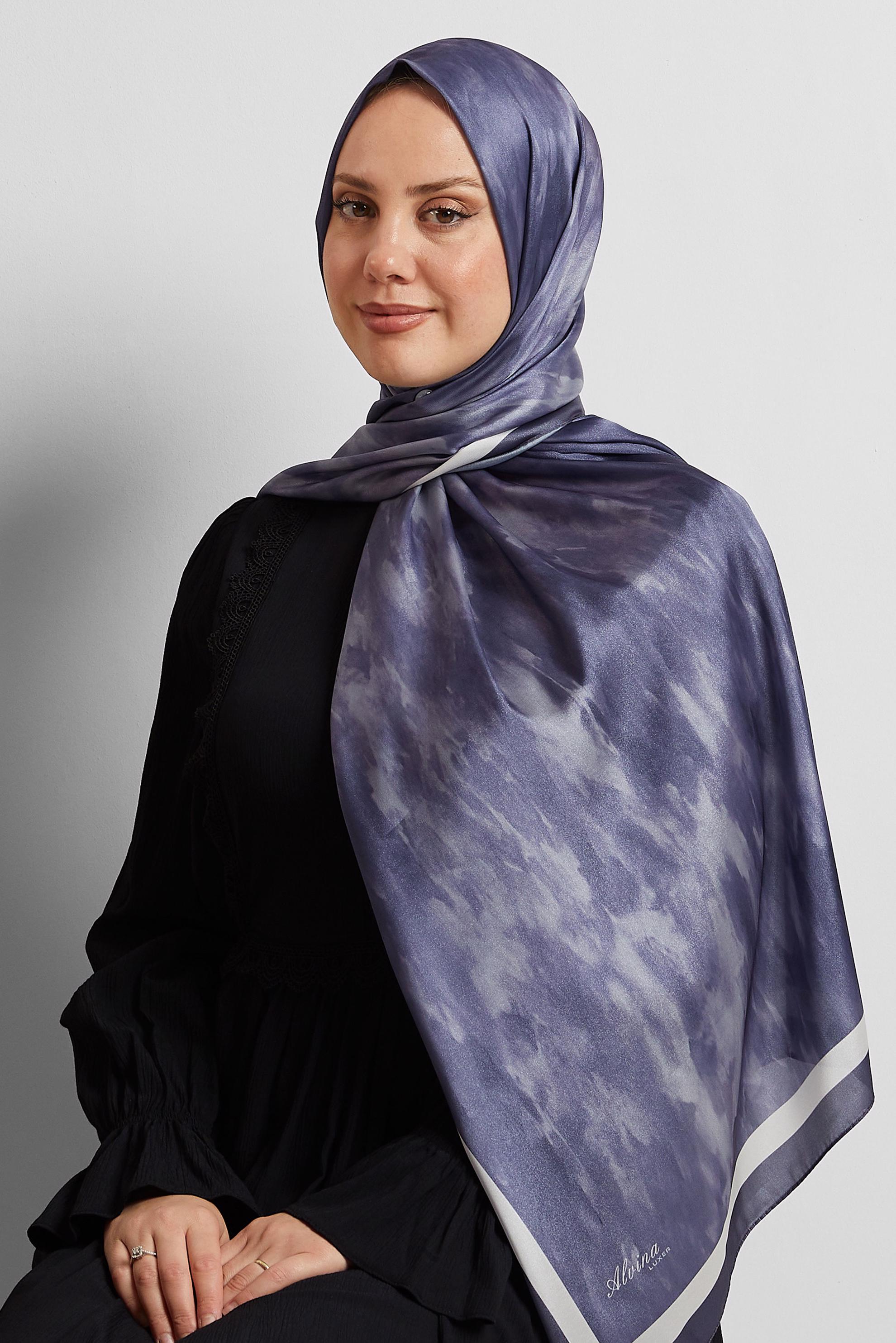 Tesettür giyim MOR ALVİNA ŞAL 8566