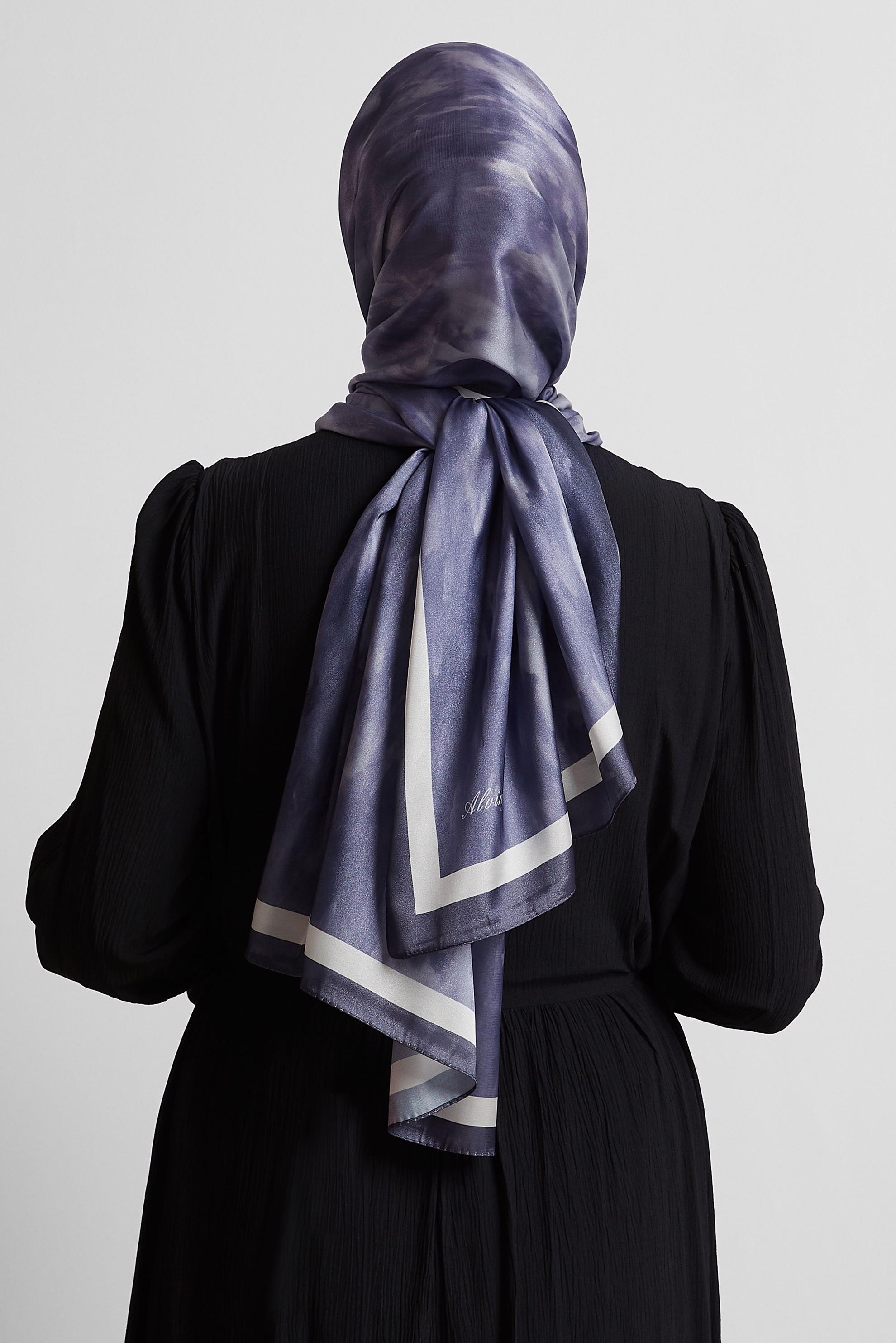 Tesettür giyim MOR ALVİNA ŞAL 8566