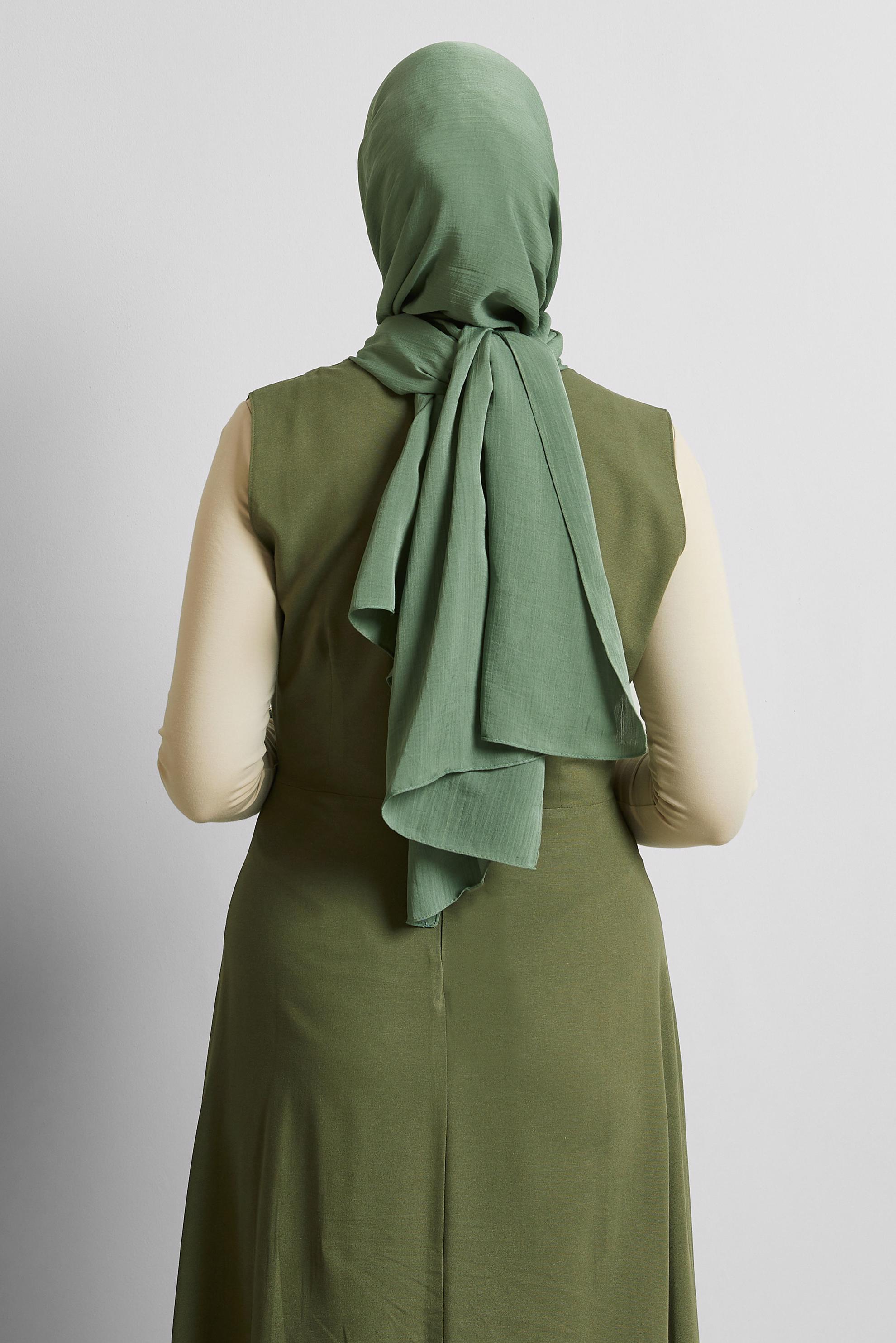 Tesettür giyim HAKİ ALVİNA KRAŞ MEDİNE ŞAL 8571