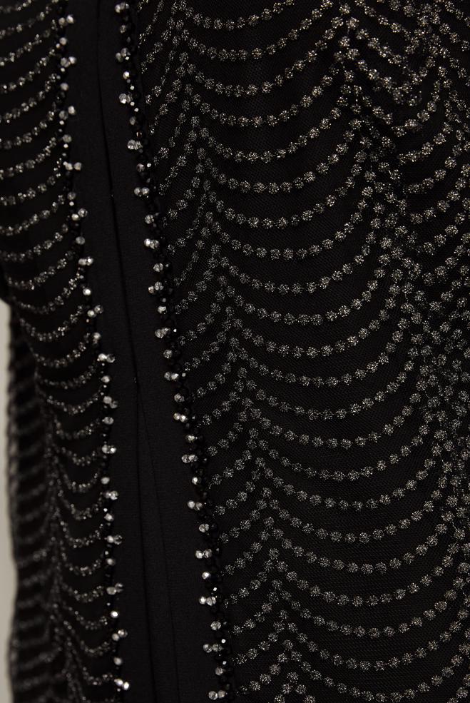 Tesettür giyim SİYAH BÜYÜK BEDEN ÜÇLÜ ETEKLİ TAKIM 30525 - ALVİNA