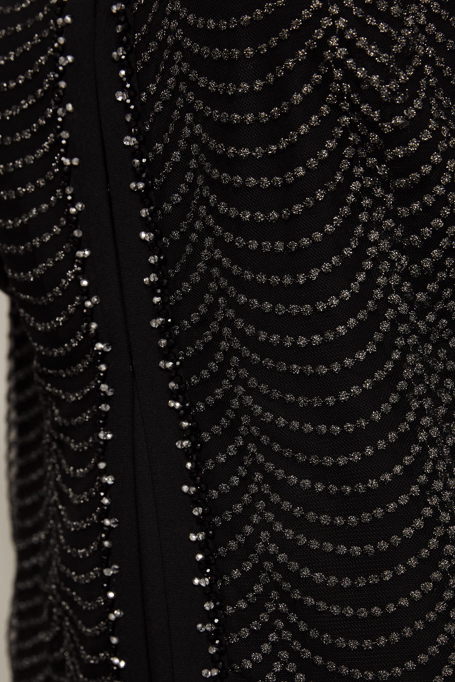 Hijab clothing BLACK THREE-PIECE SKIRTED SUIT 30525