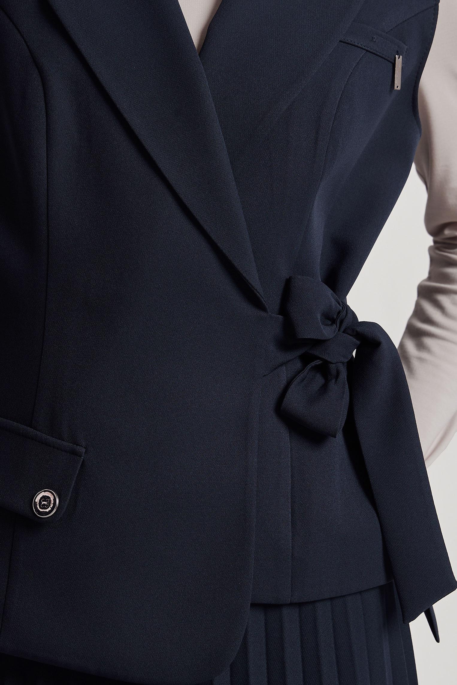 Tesettür giyim LACİVERT YELEKLİ ETEKLİ TAKIM 45380