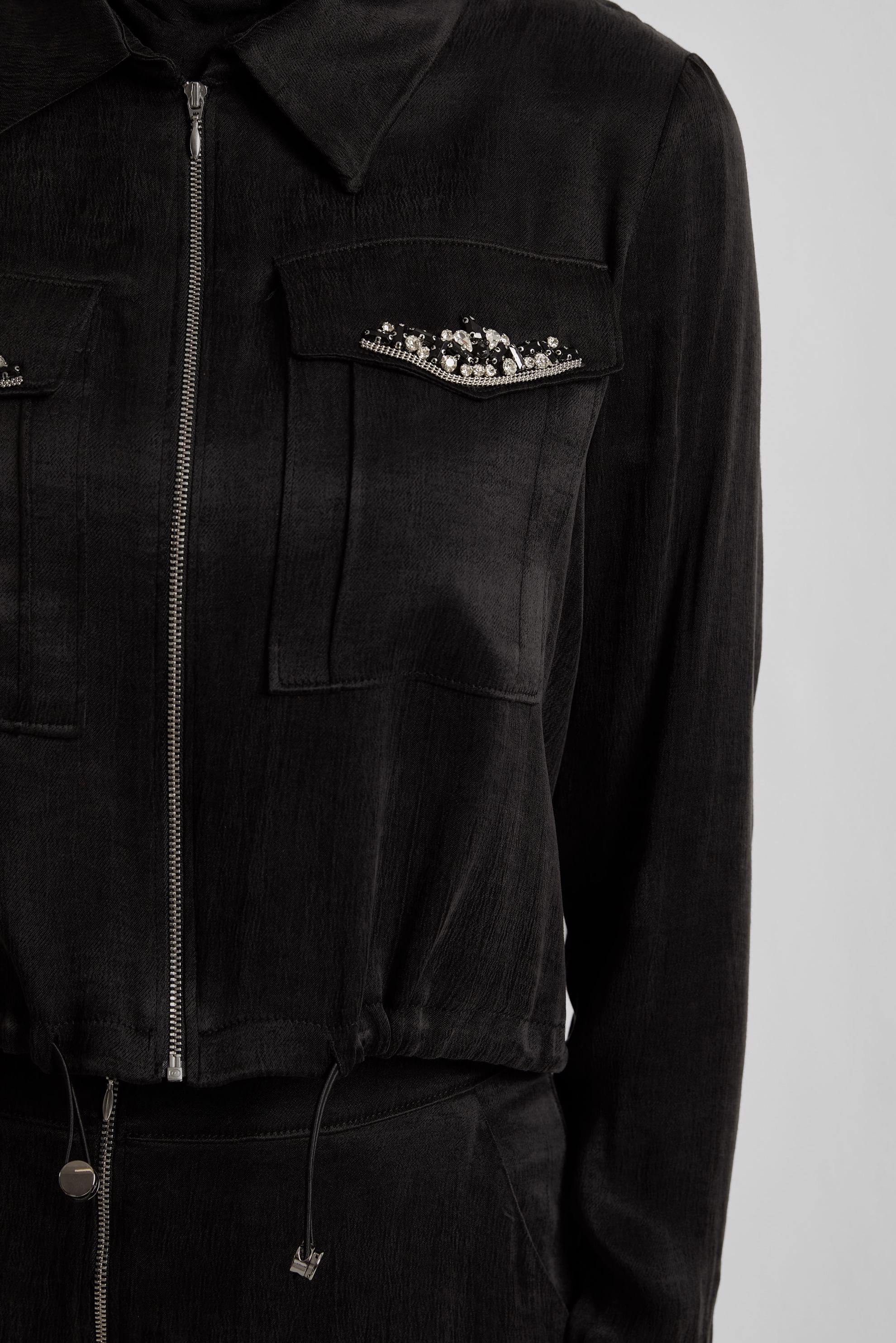 Vêtements hijab NOIR COMBINAISON JUPE AVEC GEMME 45384