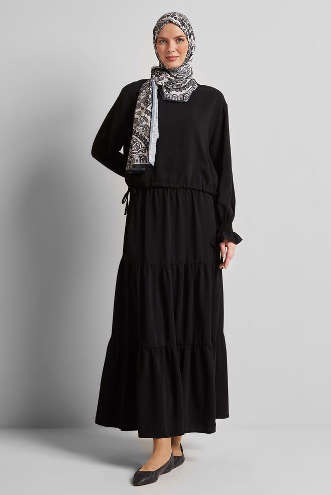 Vêtements hijab NOIR COSTUME À JUPE 45536 - ALVİNA