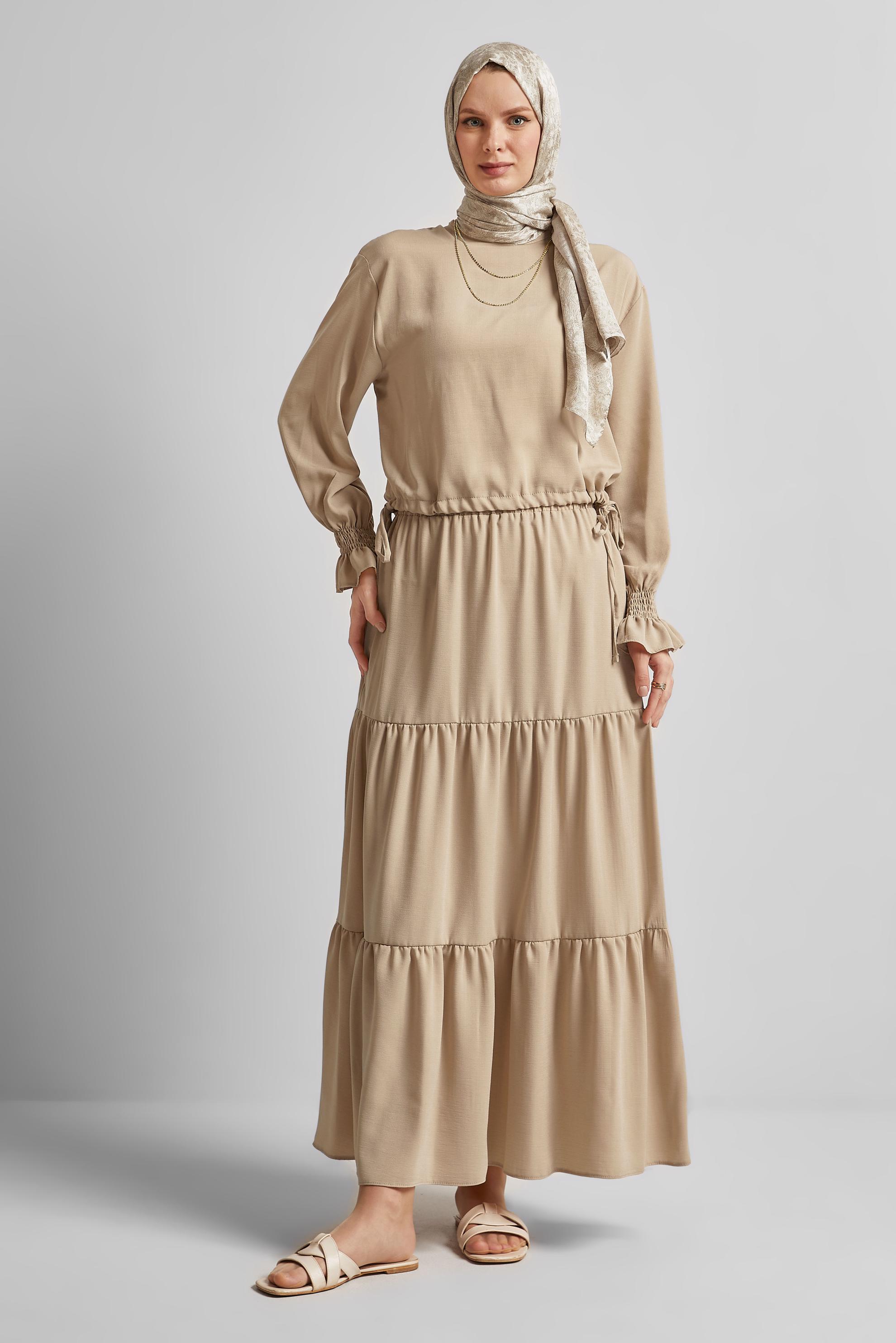 Vêtements hijab BEIGE COSTUME À JUPE 45536