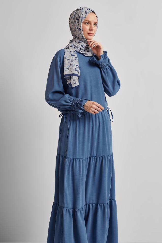 Vêtements hijab BLEU MARINE COSTUME À JUPE 45536 - ALVİNA