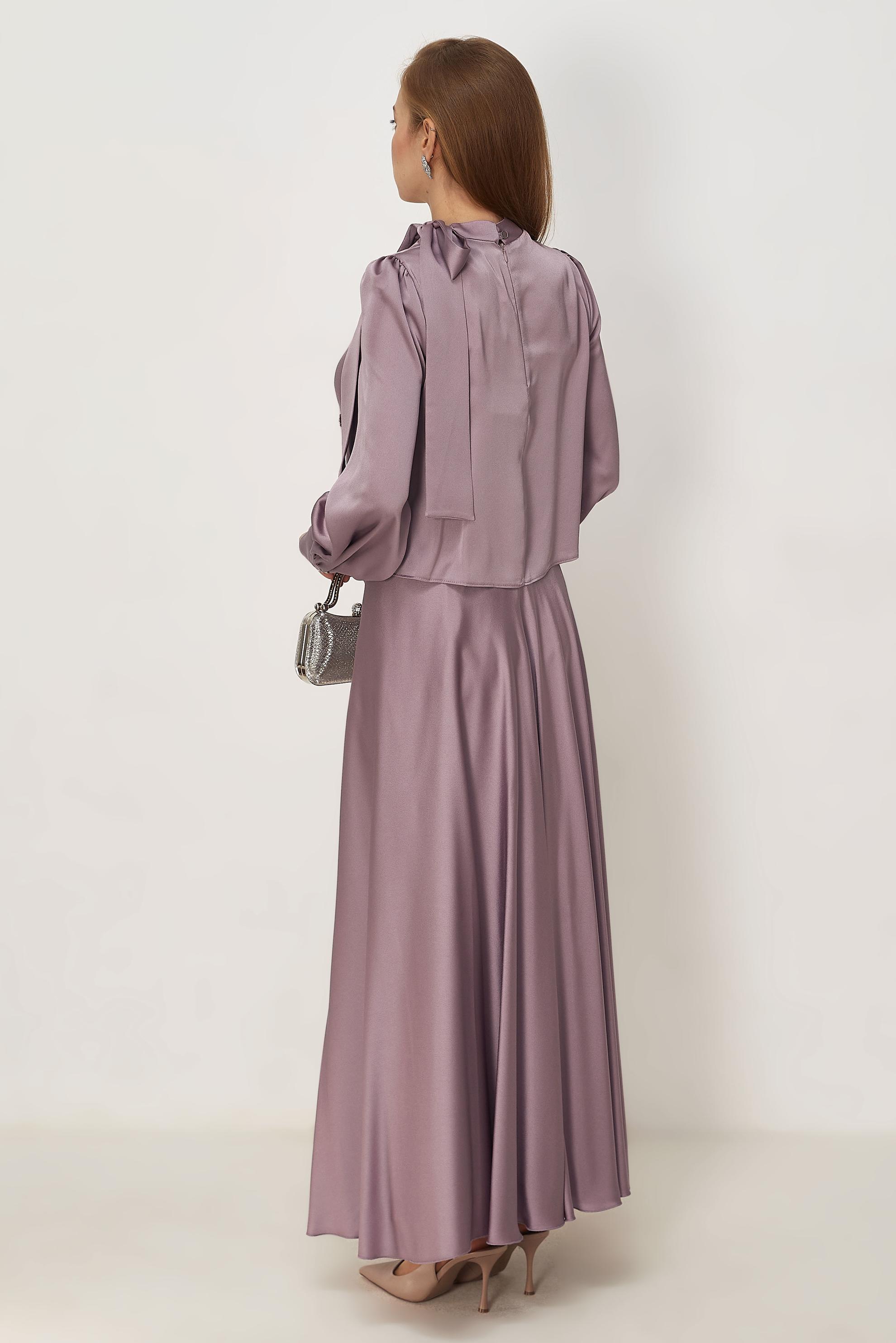 Vêtements hijab BEIGE ENSEMBLE JUPE EN SATIN 45561