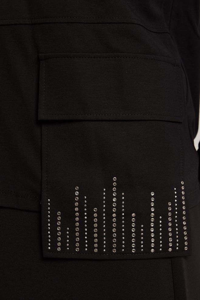 Vêtements hijab NOIR COMBINAISON JUPE AVEC POCHE 45634 - ALVİNA