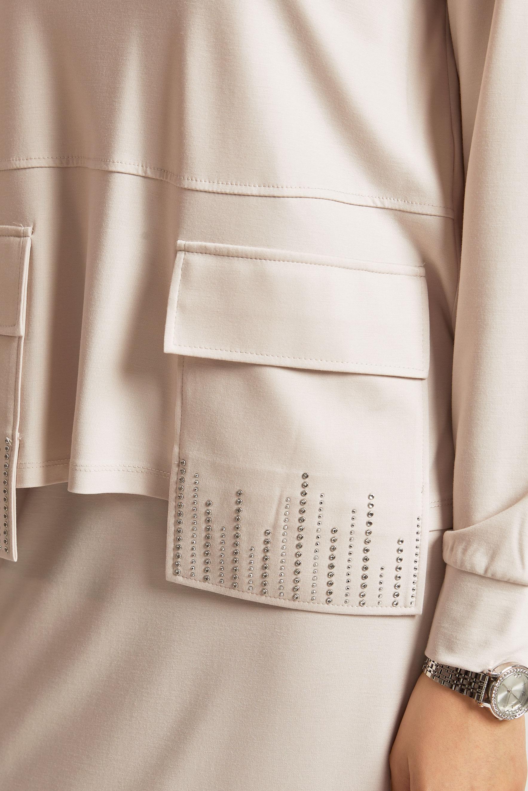 Vêtements hijab BEIGE COMBINAISON JUPE AVEC POCHE 45634