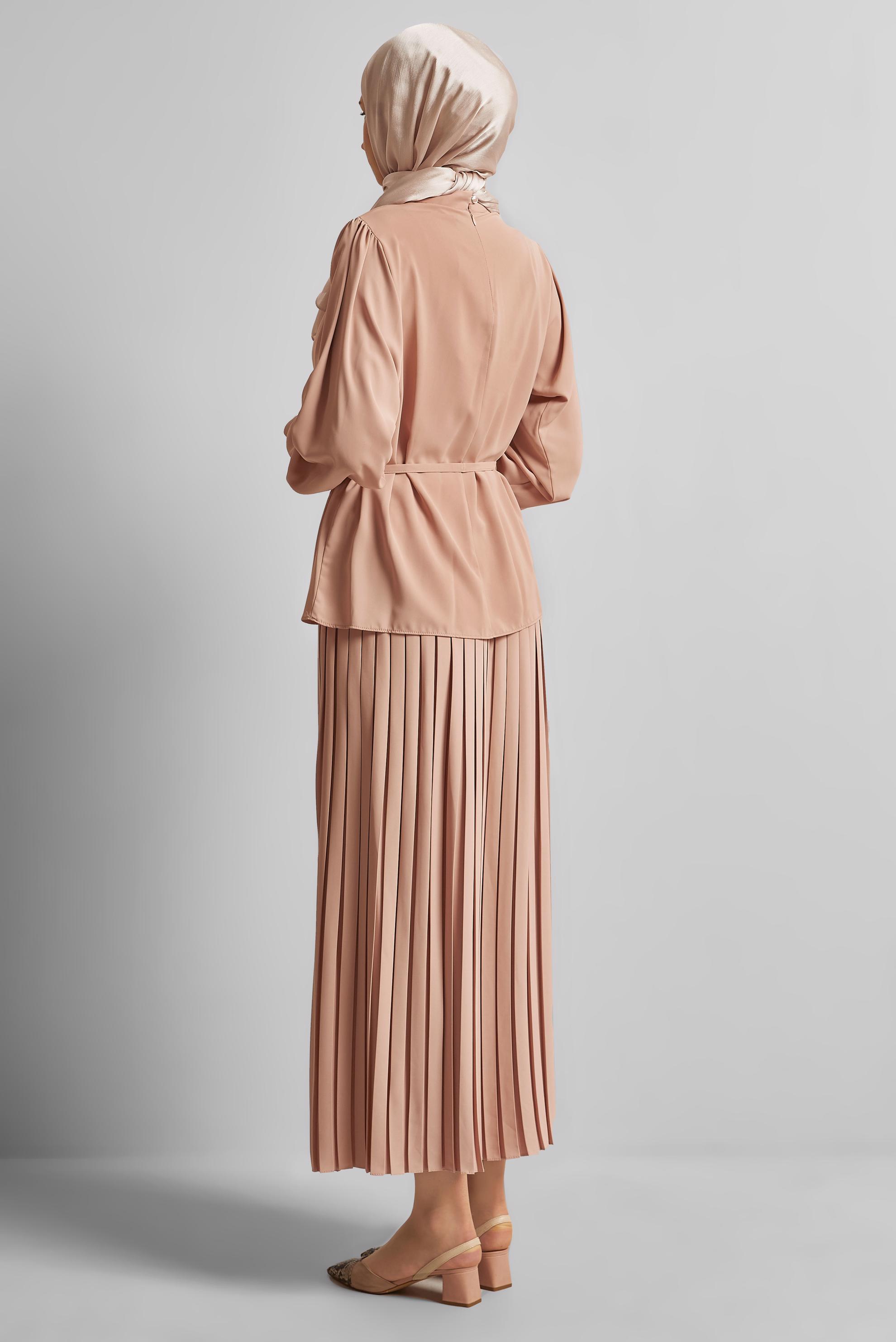 Vêtements hijab BEIGE JUPE ATTACHÉE 45756
