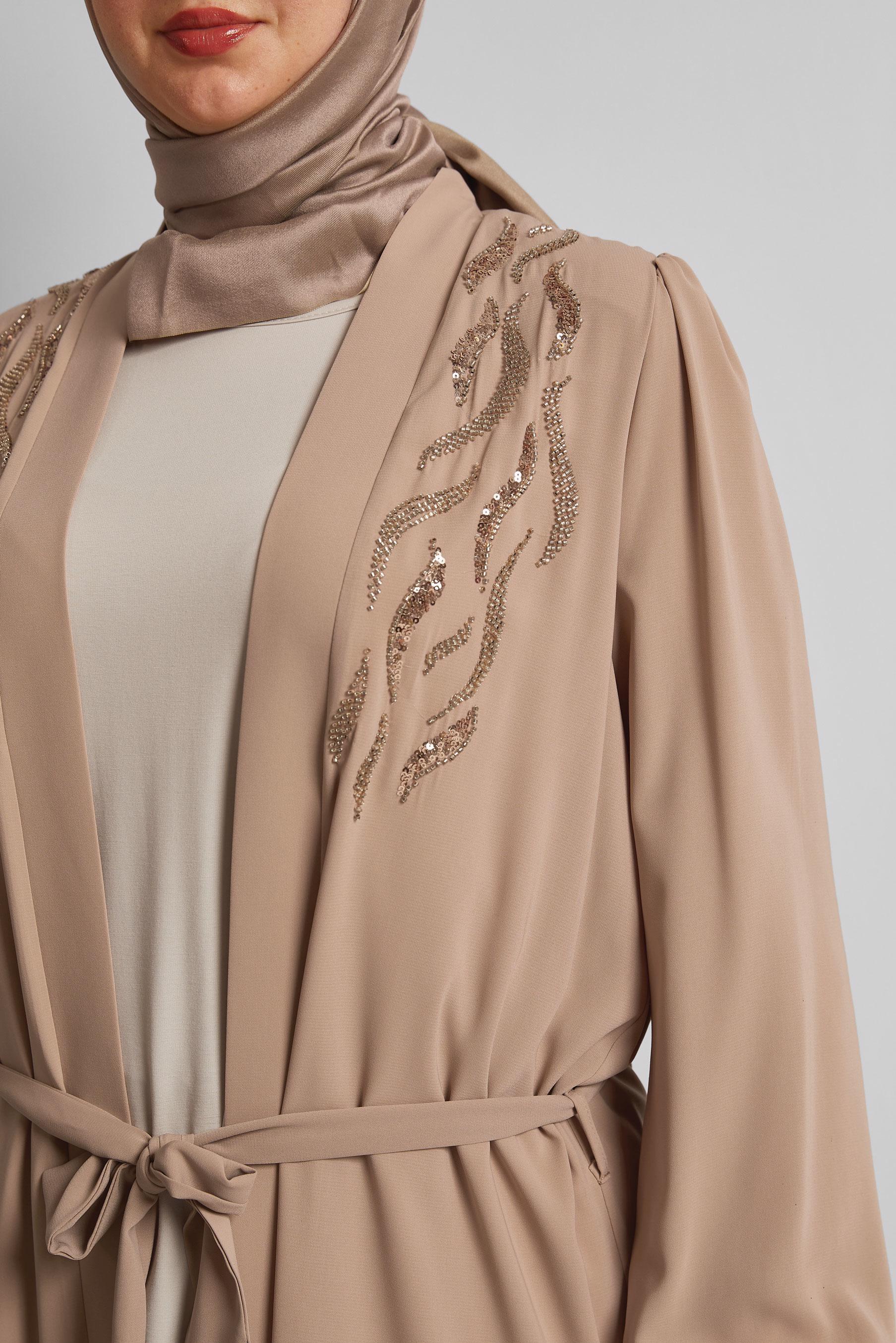 Hijab clothing MINK BELTED PANTS SUIT 20545