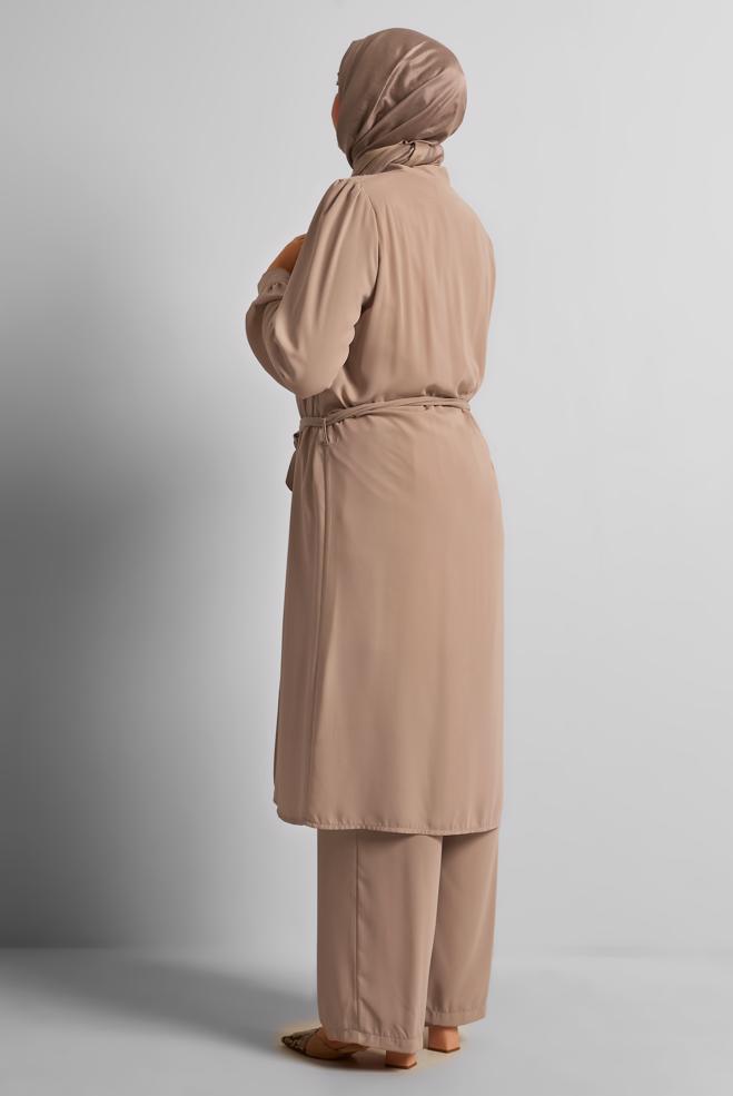 Vêtements hijab VISON COSTUME PANTALON CEINTURÉ 20545 - ALVİNA