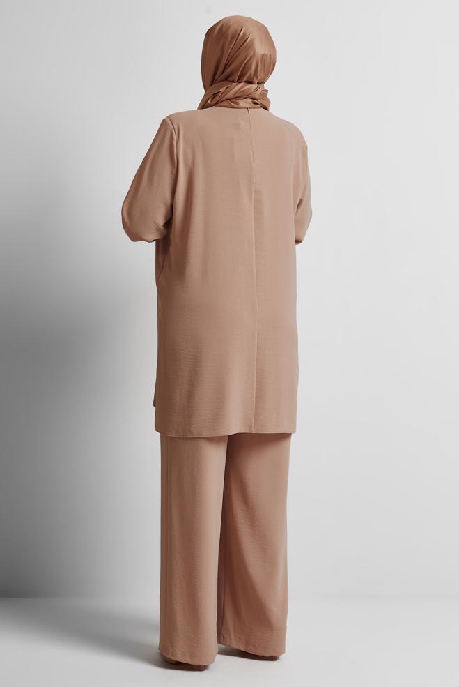 Vêtements hijab TABA COSTUME PANTALON COL CHEMISE 20716 - ALVİNA