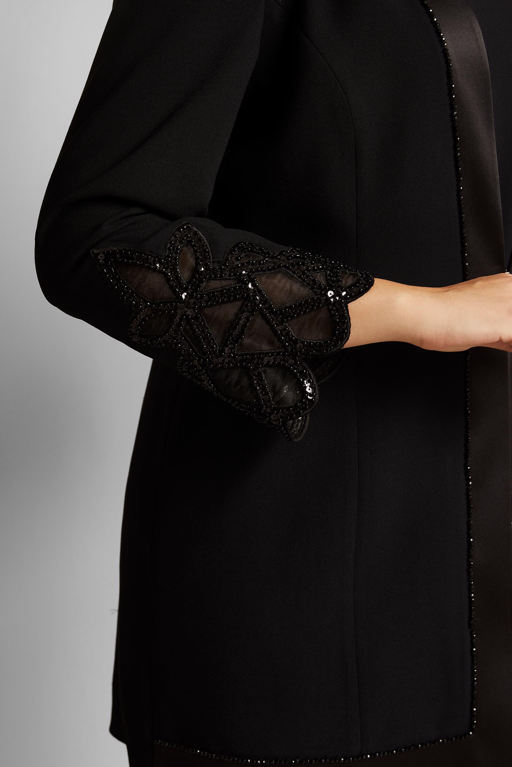 Hijab clothing BLACK THREE-PIECE PANTS SUIT 30520