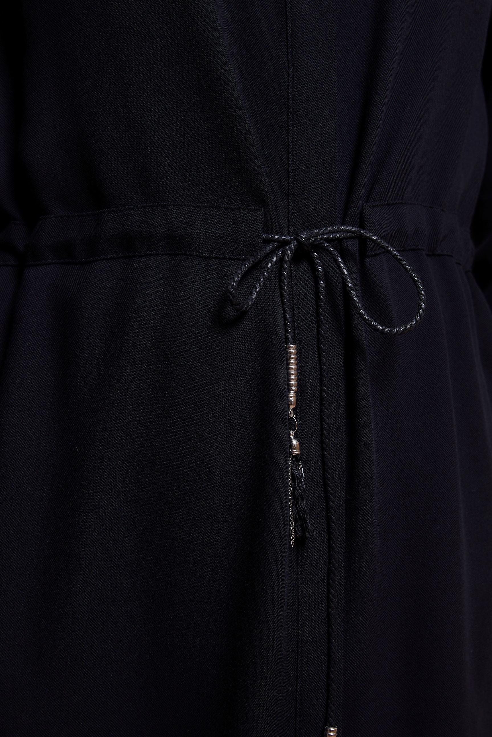 Tesettür giyim SİYAH BELDEN BÜZGÜLÜ PANTOLONLU TAKIM 44414