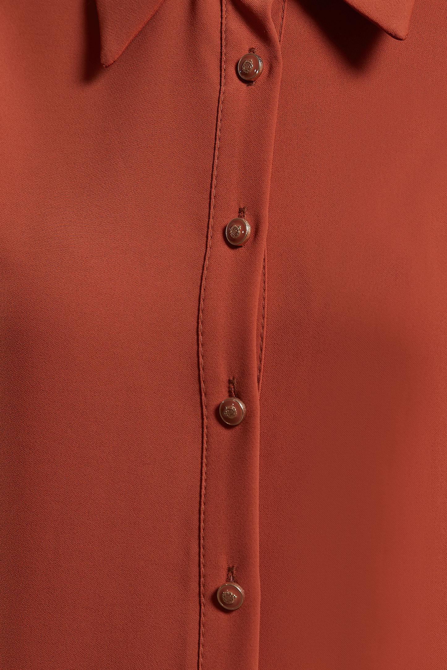 Tesettür giyim TURUNCU GÖMLEK YAKA PANTOLONLU TAKIM 44483