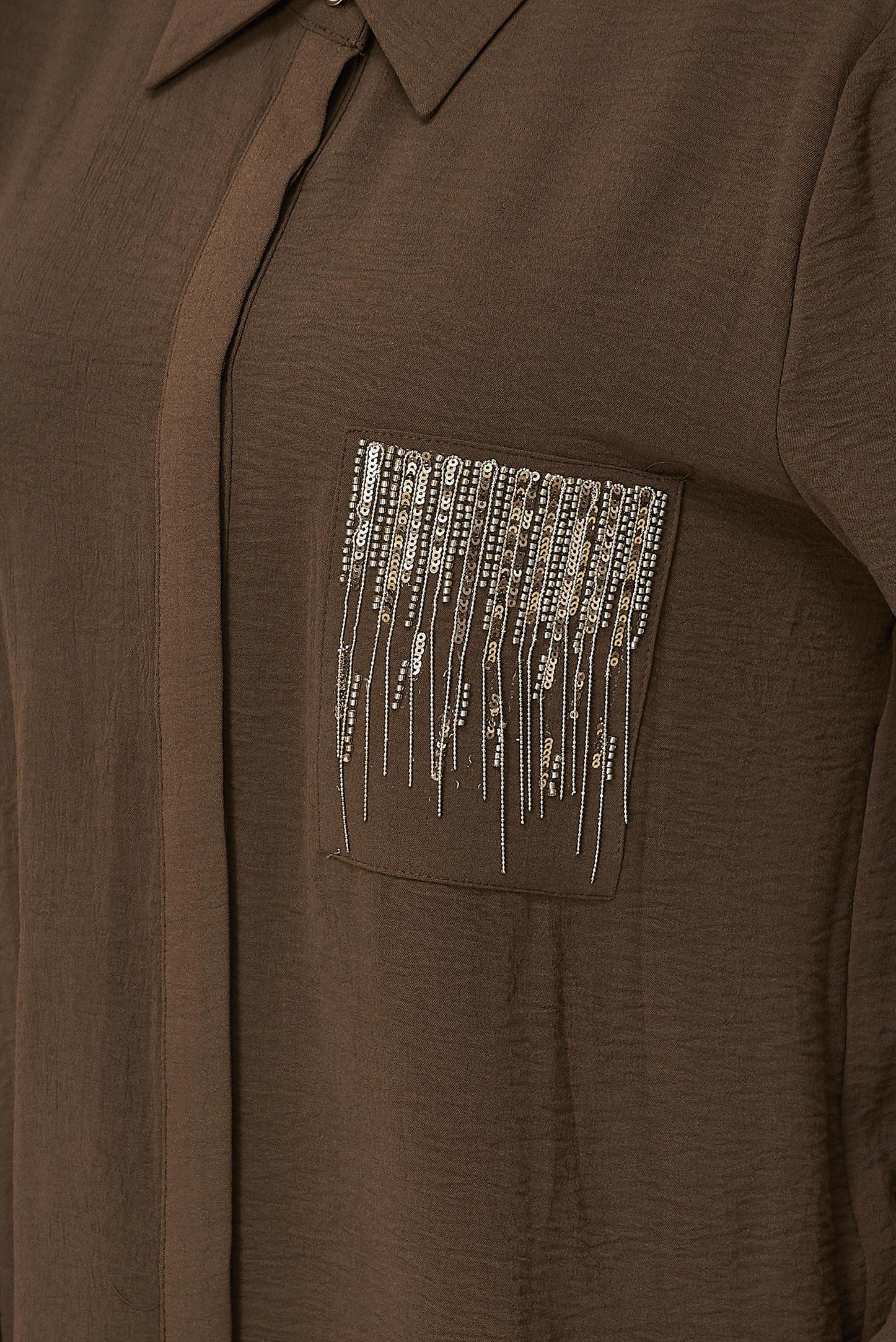 Vêtements hijab BRUN ENSEMBLE PANTALON AVEC GEMME 44681
