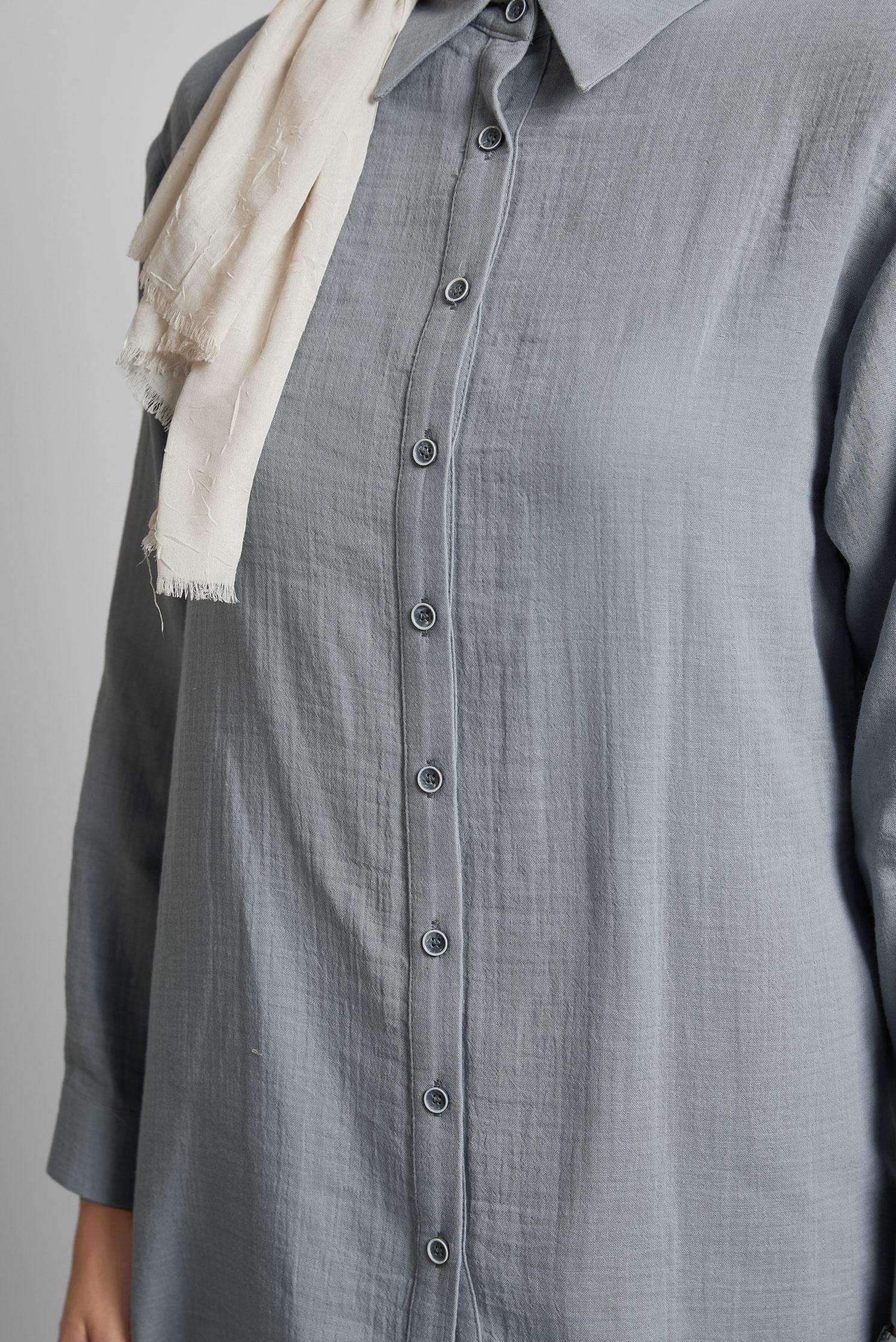 Vêtements hijab GRIS COSTUME PANTALON EN MOUSSELINE 44777