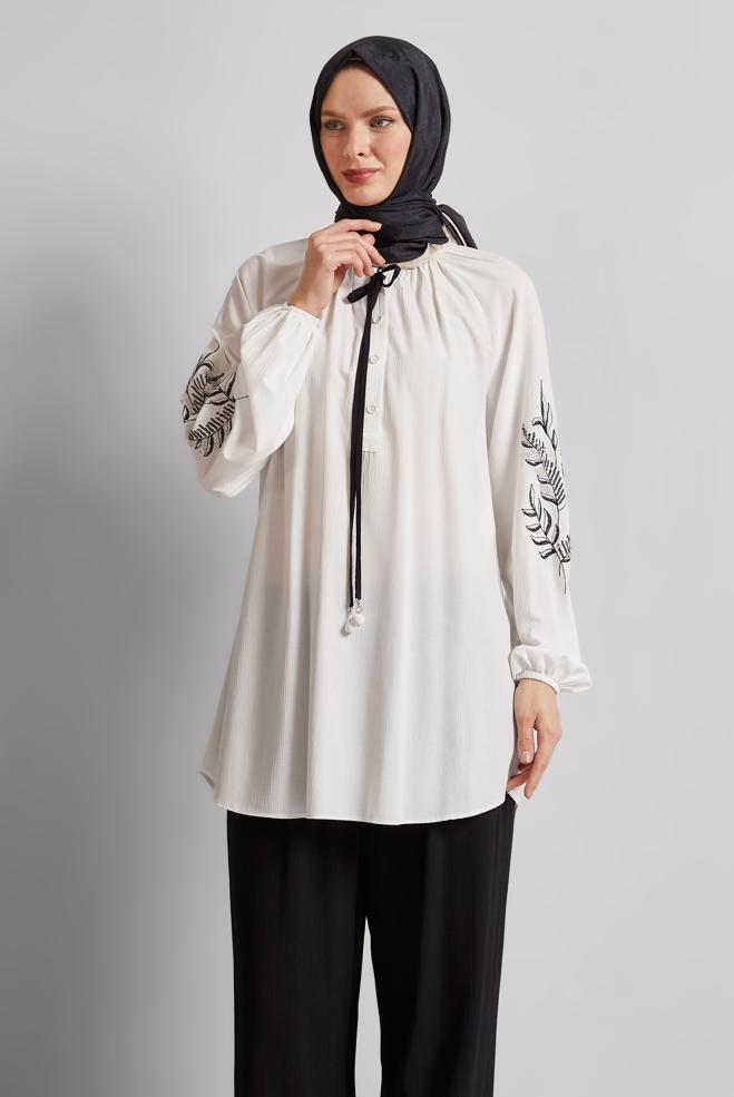Vêtements hijab NOIR COSTUME PANTALON LARGE 45349 - ALVİNA