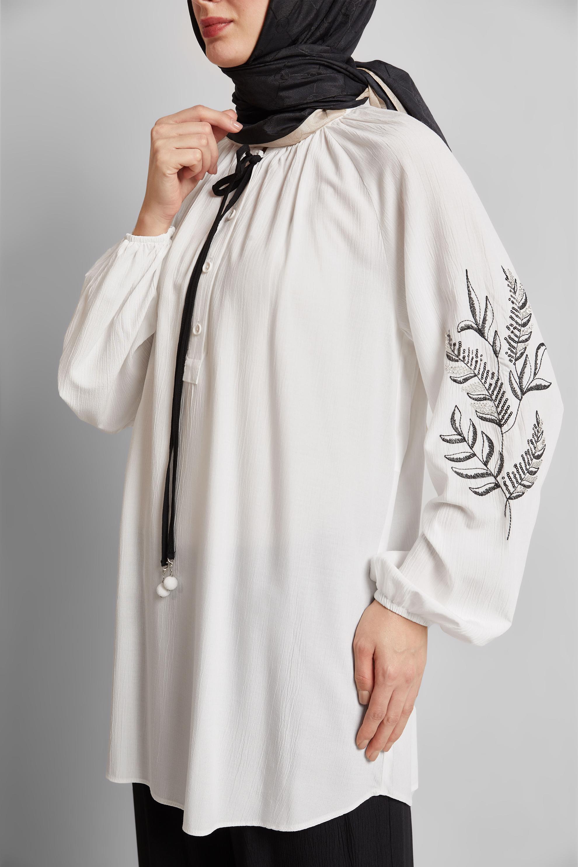 Hijab clothing BLACK WIDE LEG PANTS SUIT 45349