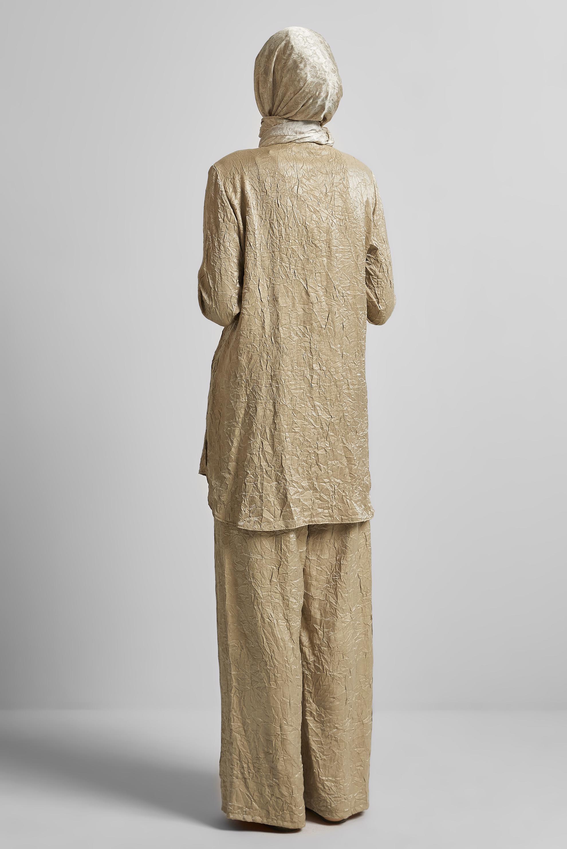 Vêtements hijab BEIGE COSTUME PANTALON 45583