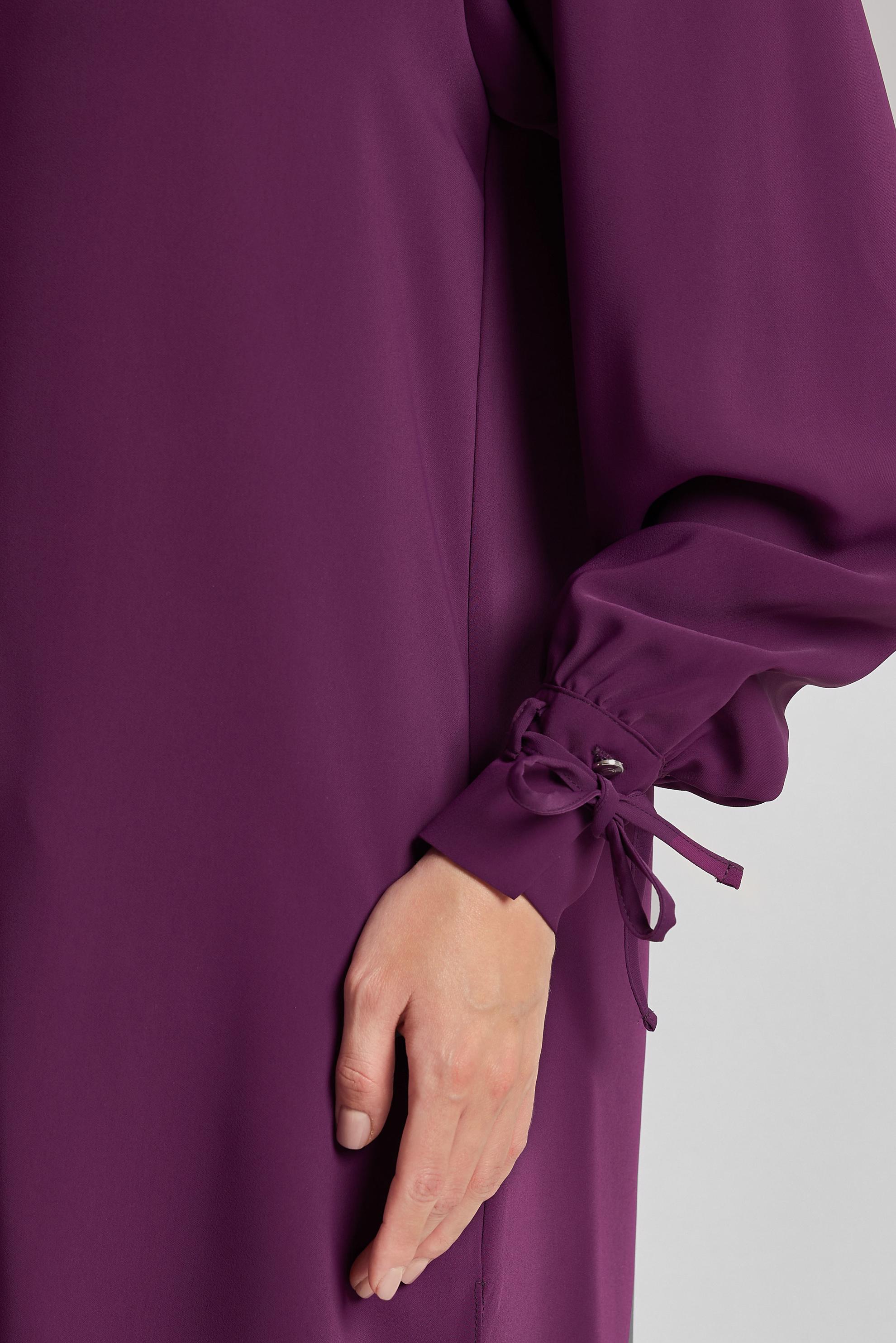 Tesettür giyim MOR GÖMLEK YAKA PANTOLONLU TAKIM 45617