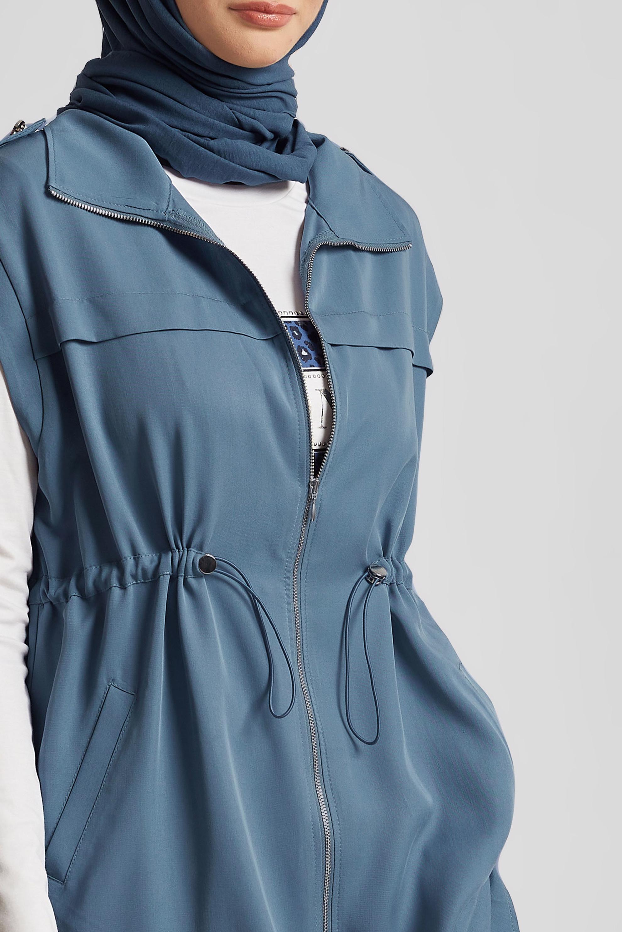 Vêtements hijab BLEU MARINE COSTUME PANTALON TROIS PIÈCES 45643