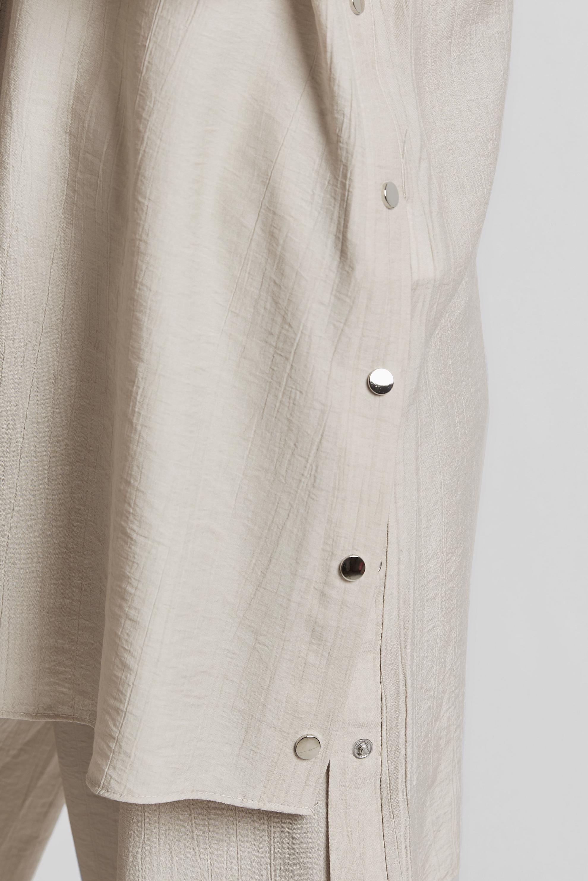 Tesettür giyim BEJ ÇITÇITLI PANTOLONLU TAKIM 45678