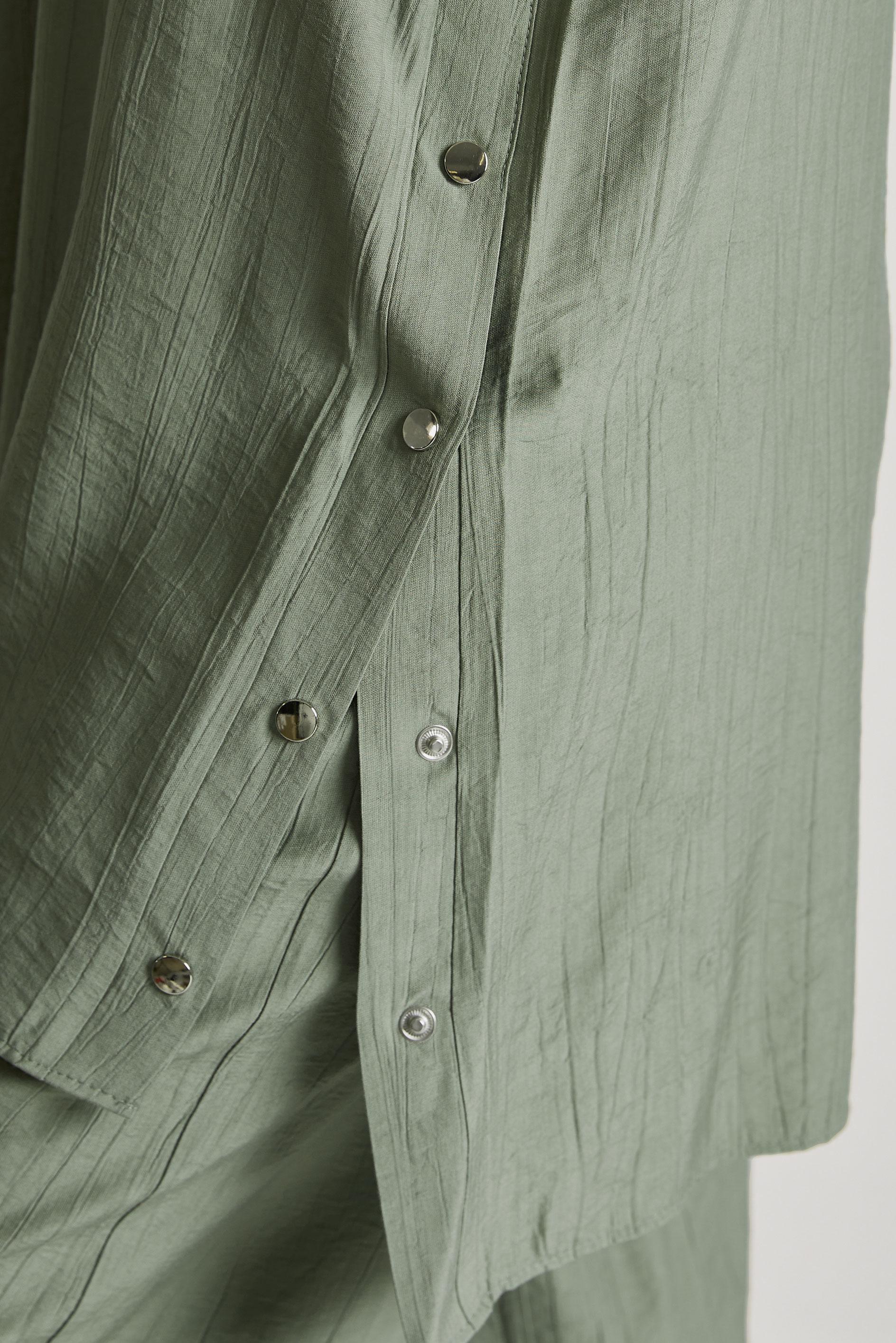 Tesettür giyim HAKİ ÇITÇITLI PANTOLONLU TAKIM 45678