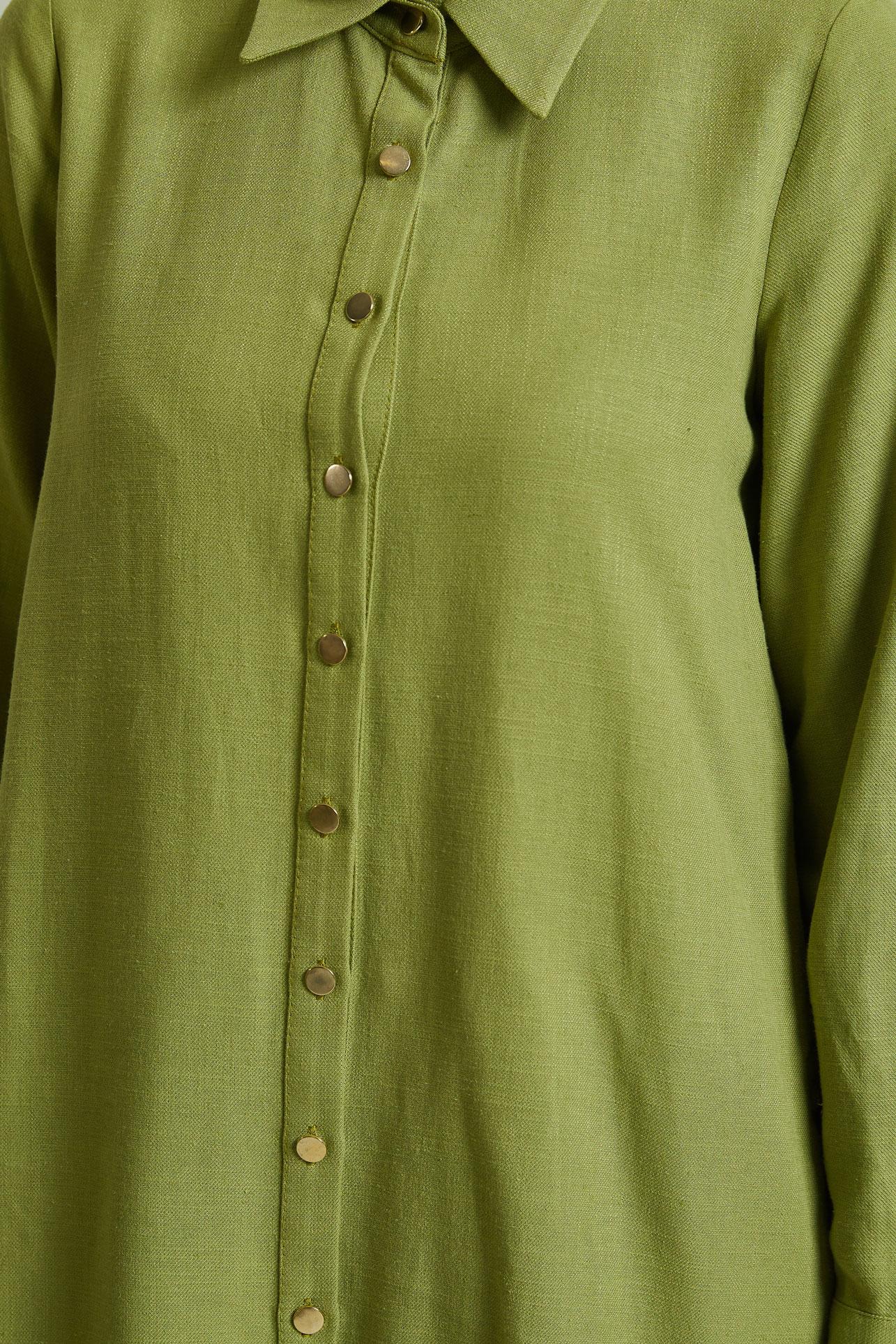 Vêtements hijab VERT COSTUME PANTALON EN VISCOSE 45688