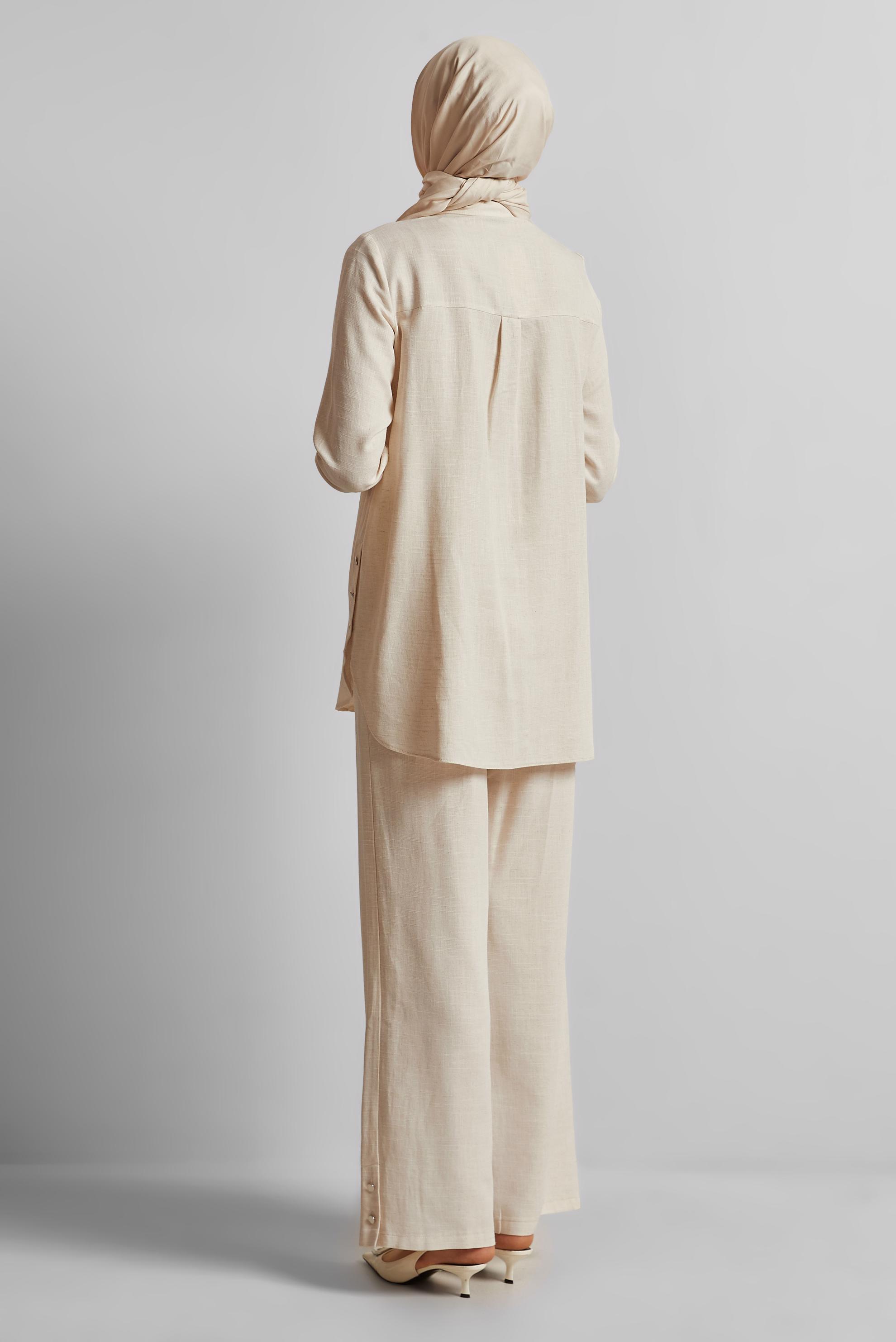 Vêtements hijab ÉCRUE COSTUME PANTALON EN VISCOSE 45688